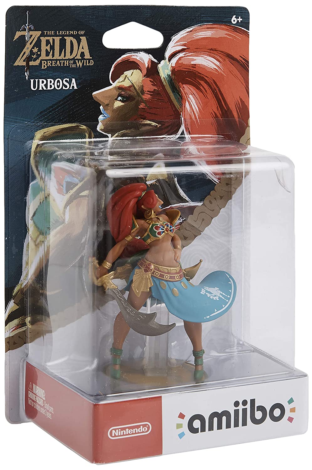 Urbosa Legend of Zelda Breath of the Wild Amiibo Figure - Official Nintendo Collectible for Zelda Fans - Perfect for Gaming Display & Collection