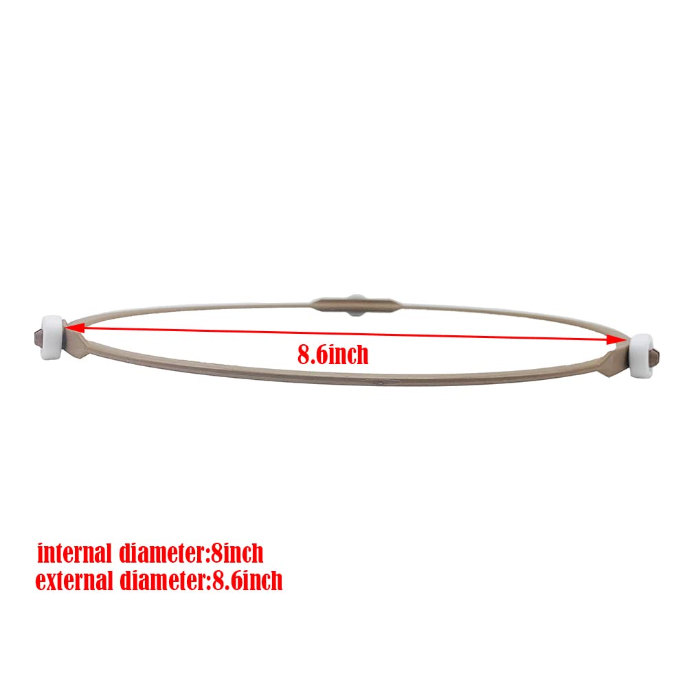 2-Pack Microwave Turntable Ring - 8.6 Inch (221mm) Glass Turntable Plate Roller Support Wheel Replacement - Compatible with 11.8in Microwave Turntables - Perfect for Microwave Repair and Maintenance