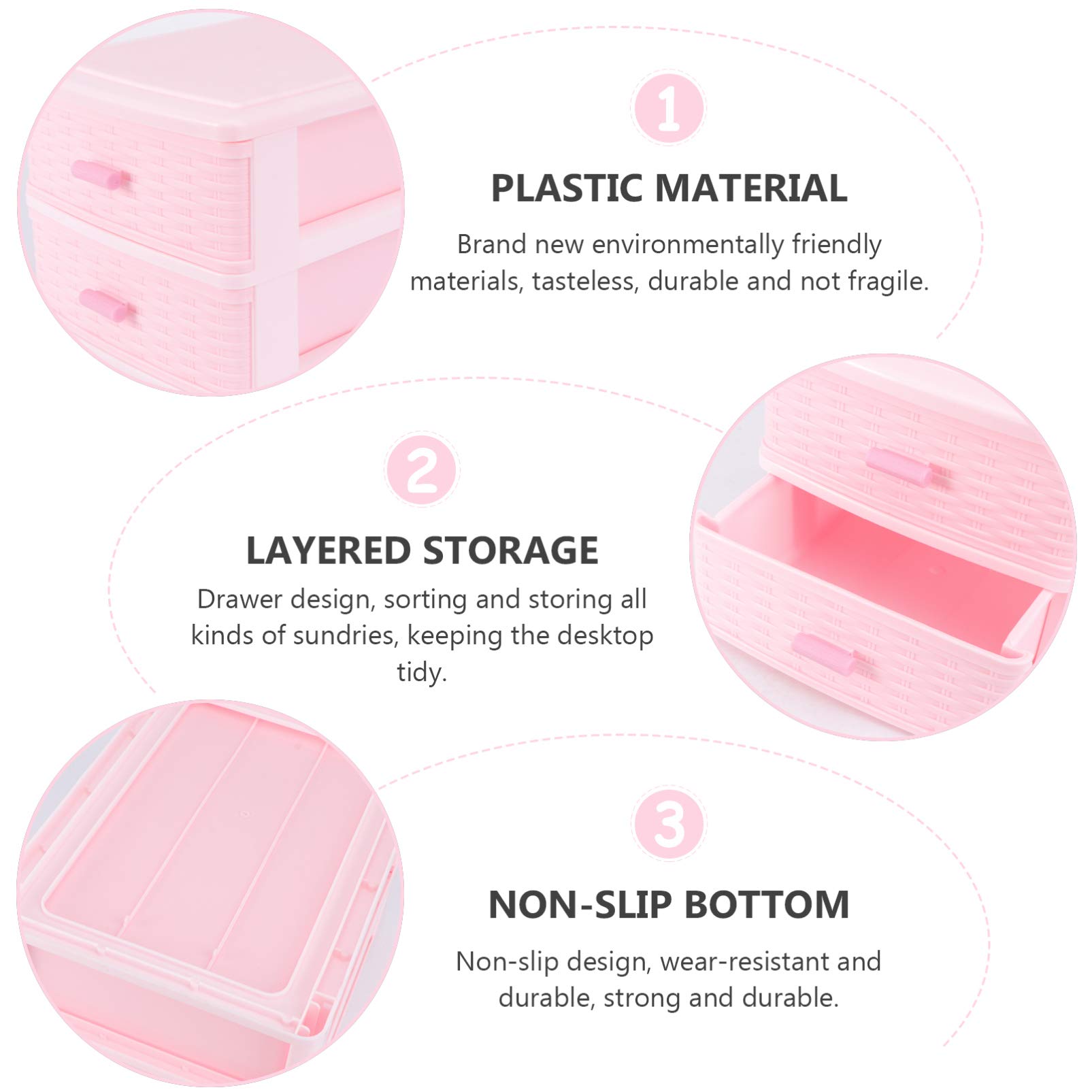 Cabilock 1-Piece Makeup Storage Organizer & Jewelry Box for Girls - Portable Desktop Drawer Cabinet with Mini Drawers - Perfect for Hairpins, Barrettes, Rings & Kids Accessories - Ideal for Bedroom, Bathroom & Travel Organization