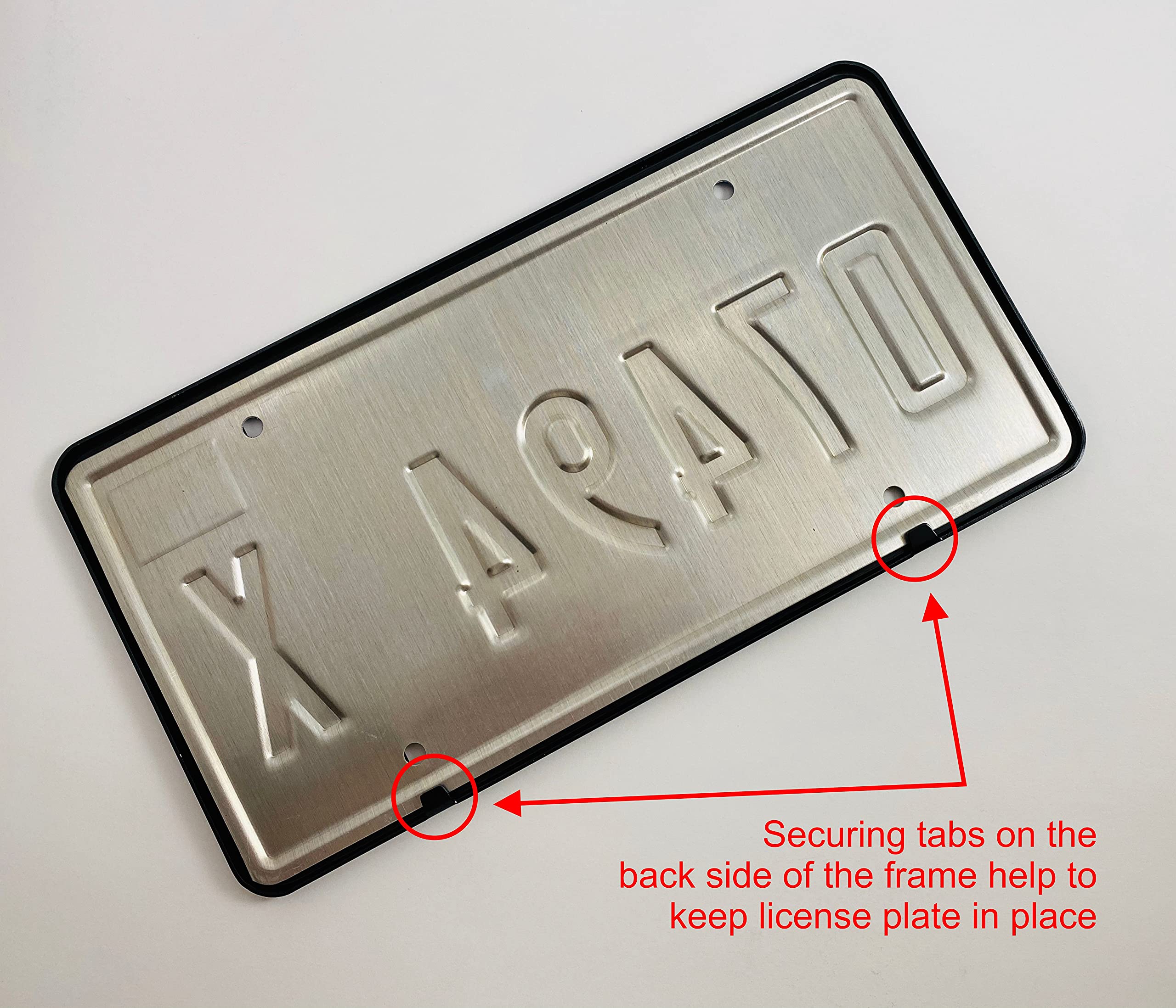 Custom CNC Machined Billet Aluminum Black & Gold 1960 Legacy Car License Plate Frame - Personalized Vintage Style for Classic & Modern Vehicles - Perfect for Car Shows, Gifts & Custom Builds