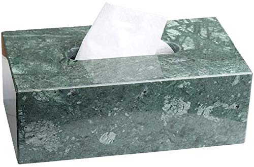 LLNN Rustic Farmhouse Tissue Box Cover - Rectangular Marble Facial Tissue Dispenser & Paper Towel Holder for Kitchen, Bathroom, Living Room, Bedroom & Office | Home Decor Organizer