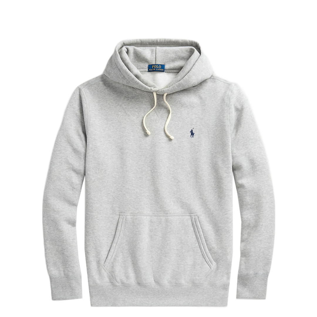 RL Fleece Hoodie for Men & Women - Soft & Warm Grey Pullover for Outdoor Activities, Casual Wear & Lounge Comfort