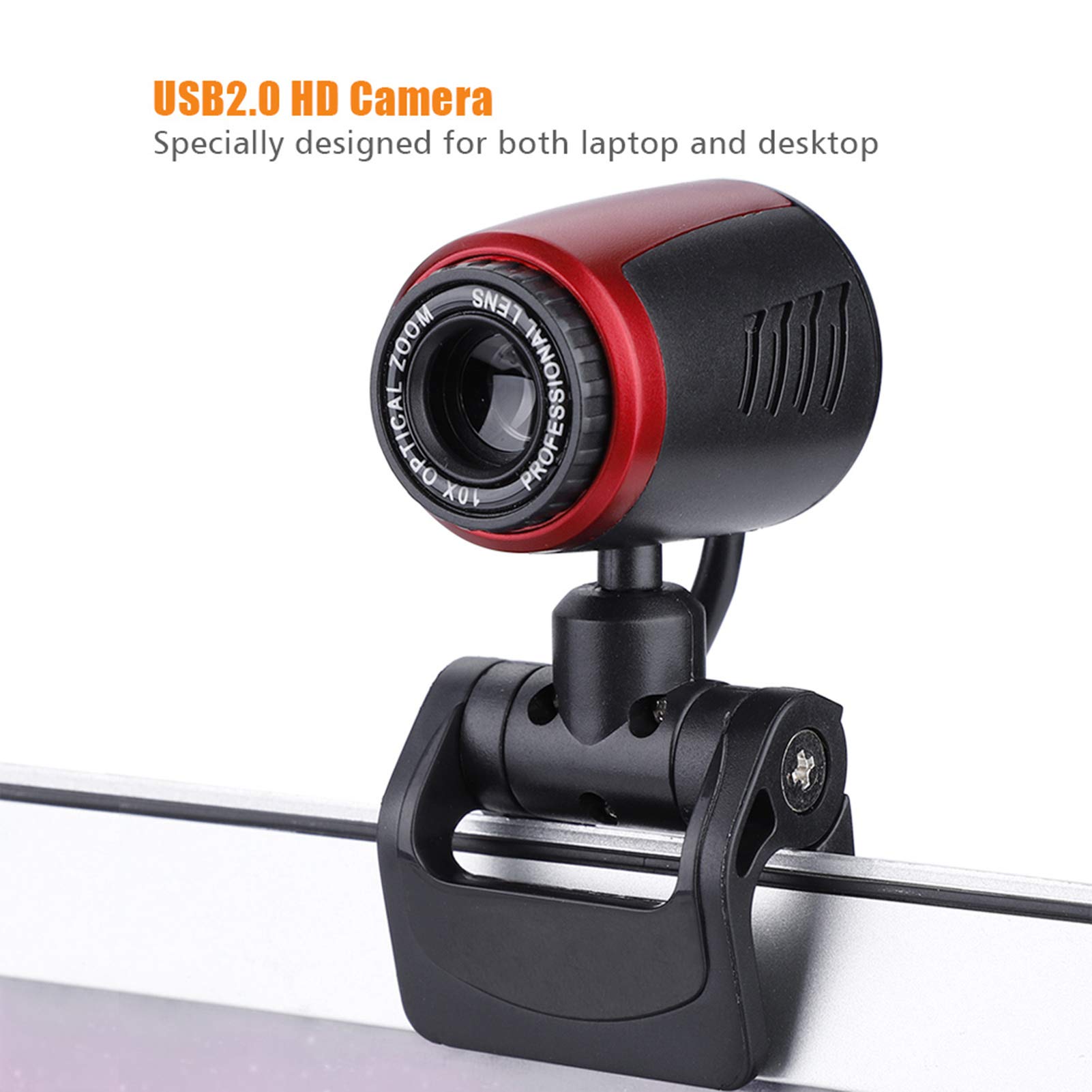 360 Degree Web Camera for Laptop & PC - Plug & Play USB 2.0 with 640x480 Resolution - Perfect for Video Conferencing, Online Classes & Streaming