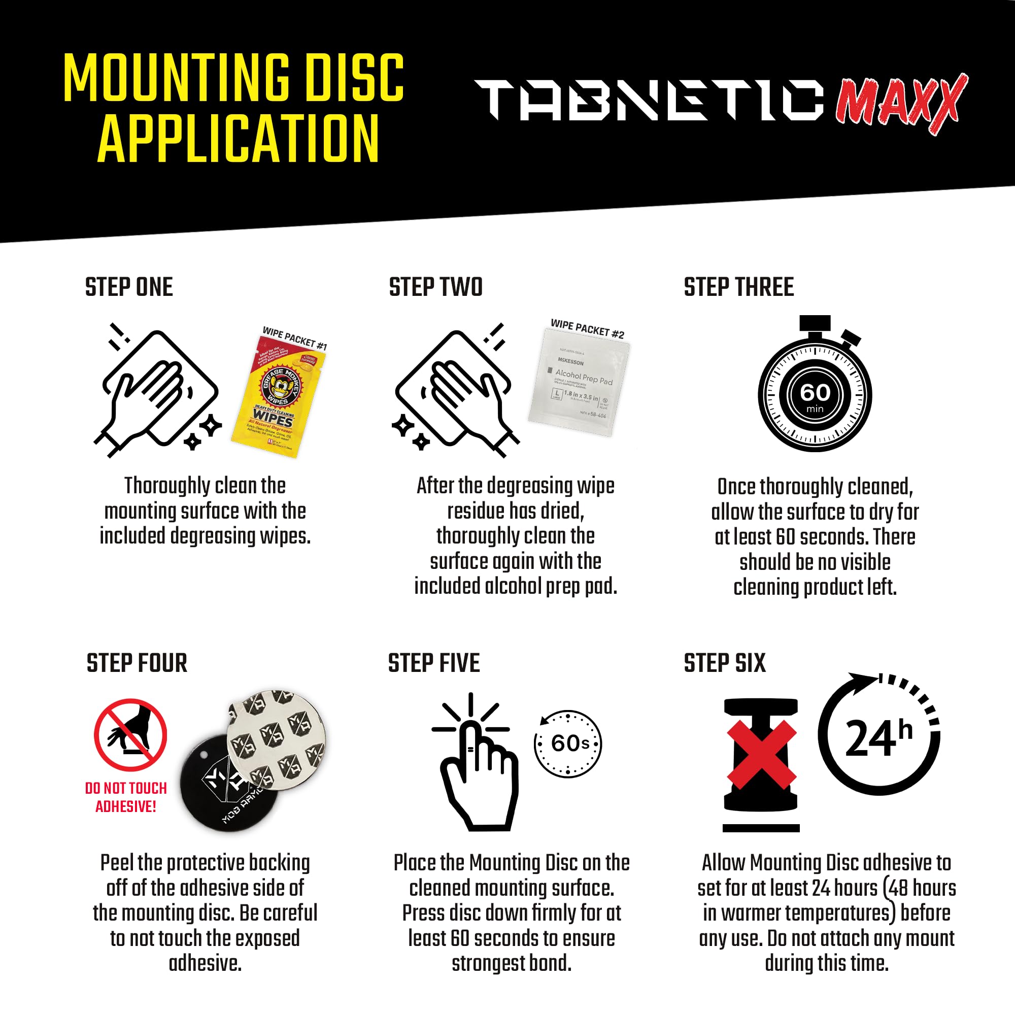 Mob Armor Tabnetic Maxx - Universal Magnetic Tablet Mount for Trucks, Cars, RVs & Heavy Equipment | Strong Adhesive Mounting | Compatible with iPad, Samsung Tablets & Phones | Perfect for GPS Navigation, Dash Cam & Hands-Free Driving