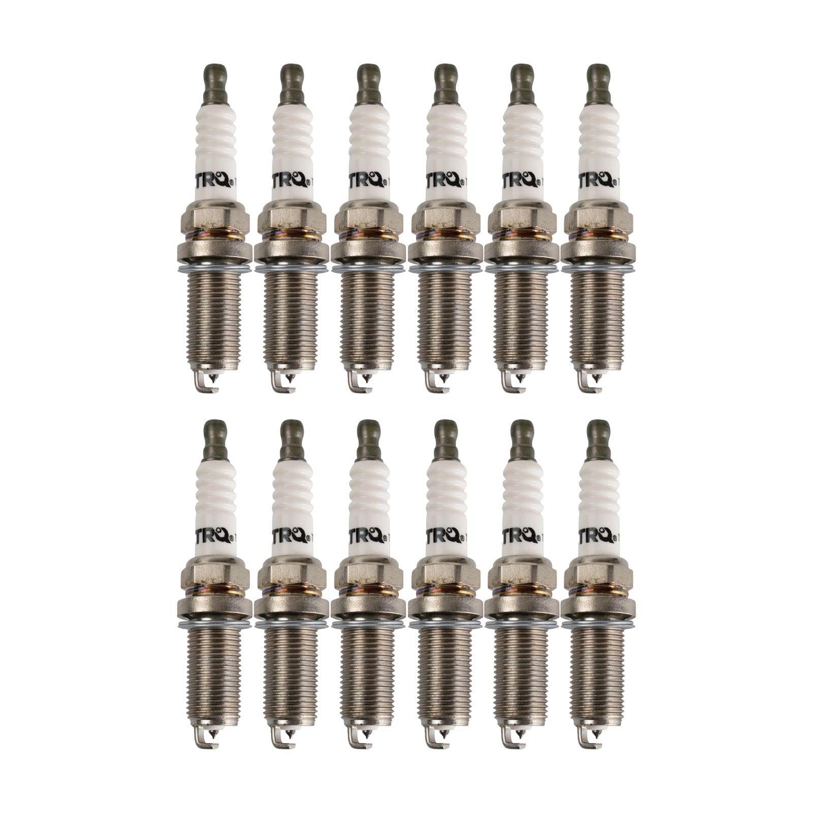 High-Performance Iridium Spark Plugs - 12pc Engine Tune Up Ignition Kit for Improved Fuel Efficiency & Power | Perfect for Car, Truck & Motorcycle Maintenance & Performance Upgrades