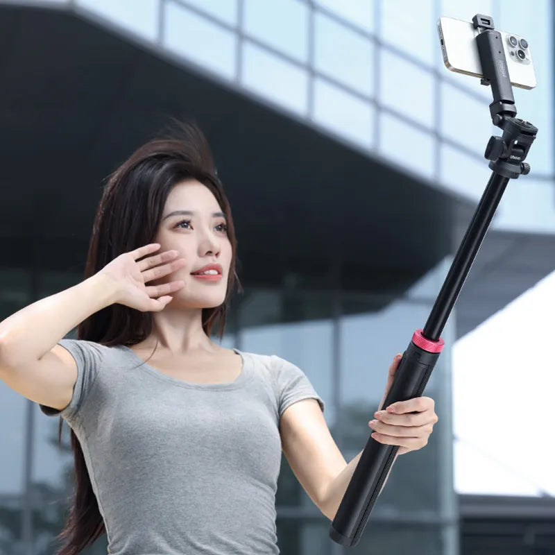 Ulanzi MT-78 Quick Release Tripod with Cold Shoe Mount - Lightweight Aluminum Travel Tripod for DSLR Camera, Smartphone & GoPro - Perfect for Vlogging, Photography & Outdoor Adventures