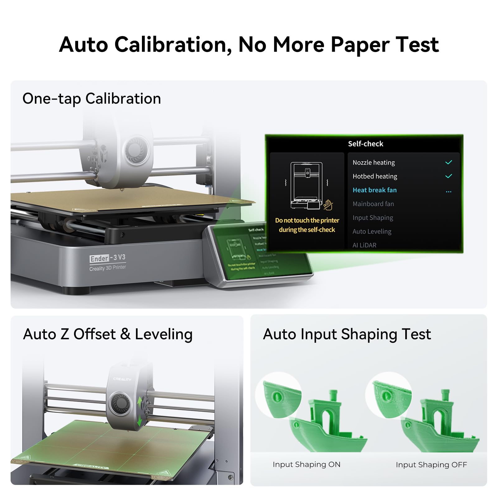 Creality Ender 3 V3 3D Printer Fully Assembled - 600mm/s High Speed, CoreXZ Metal Build, 300℃ Hotend, Auto-Leveling | Perfect for Beginners, DIY Projects, Home & Office Use | Print Size 8.66x8.66x9.84 in