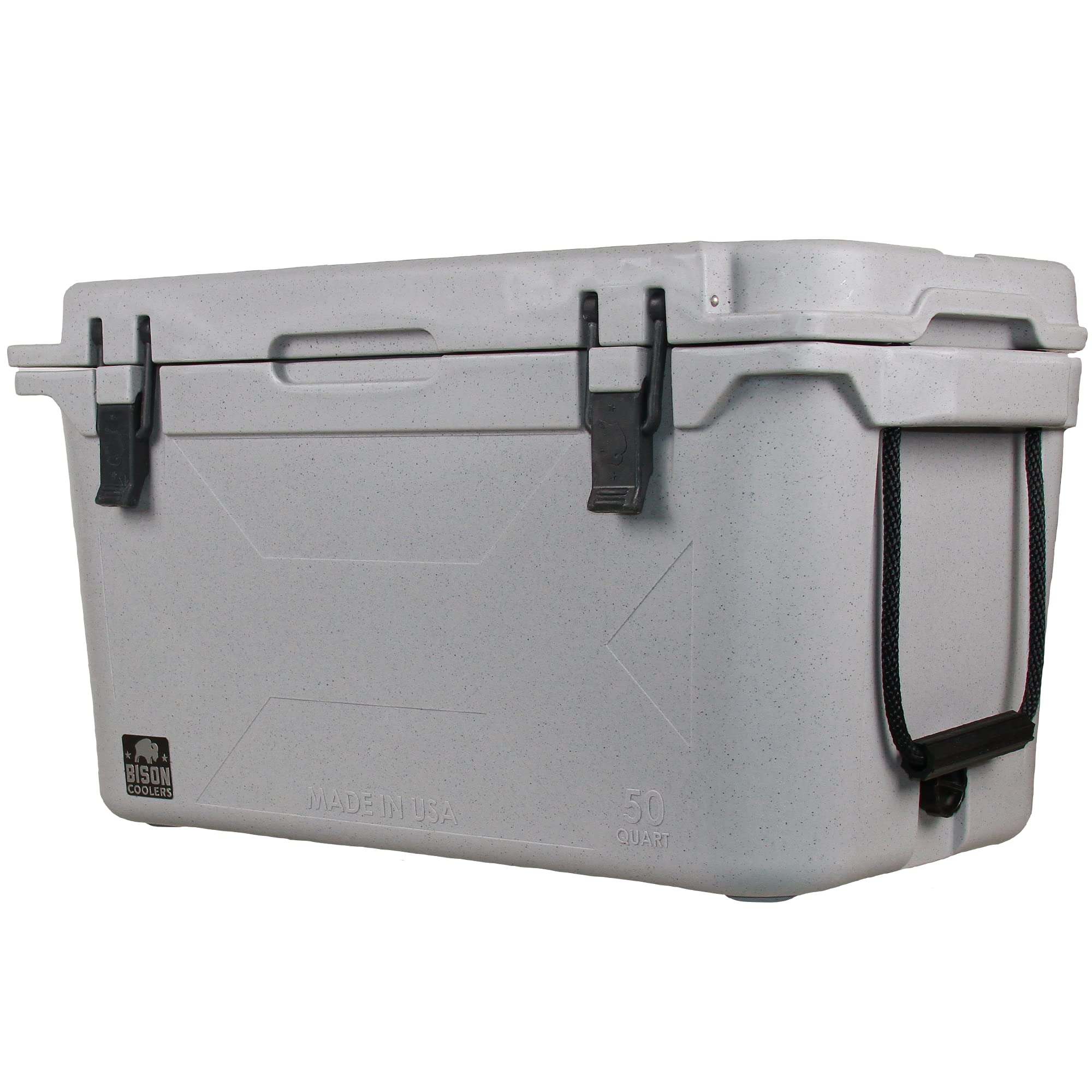 BISON COOLERS Rotomolded Cooler - Heavy Duty Hard Shell Ice Chest with Double Insulated Walls | Extreme Durability for Camping, Fishing & Outdoor Adventures | Made in USA | Perfect for Beach, Tailgating & Road Trips