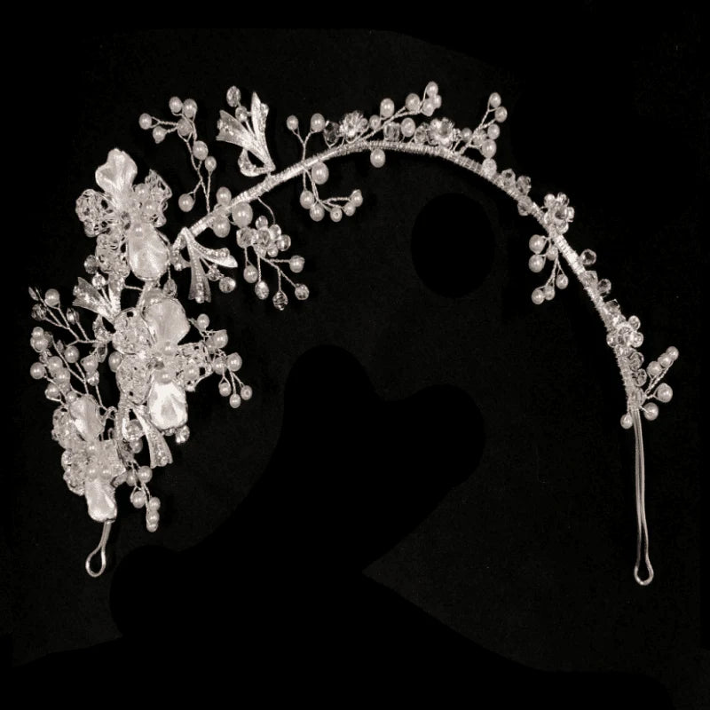 Silver Crystal Wedding Hair Vine 7705 - Elegant Bridal Hair Accessory for Weddings, Prom & Special Occasions