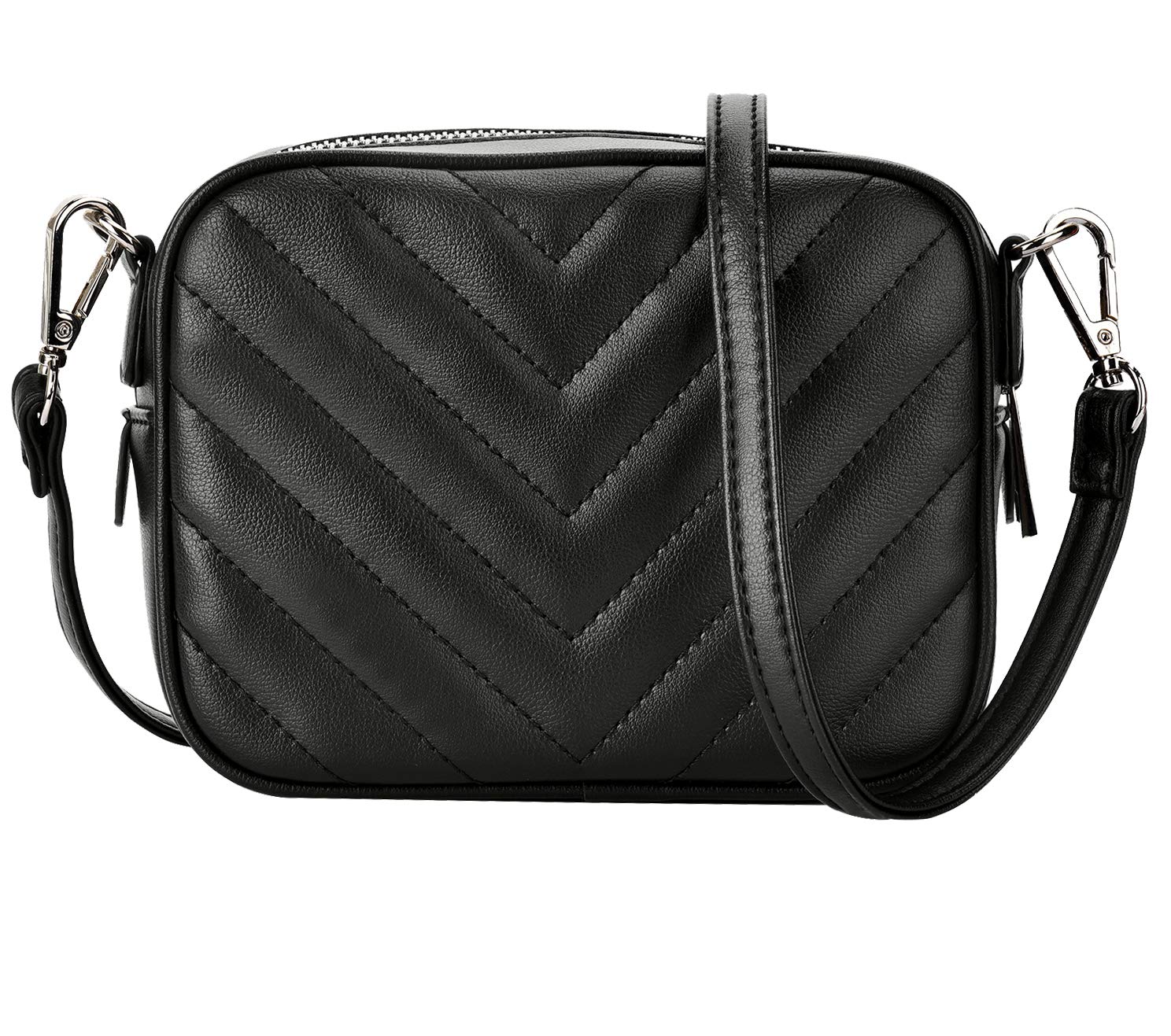 Luxury Quilted Crossbody Shoulder Bag for Women - CARM AXKO Zippered Handbag Purse | Perfect for Work, Travel & Evening Out