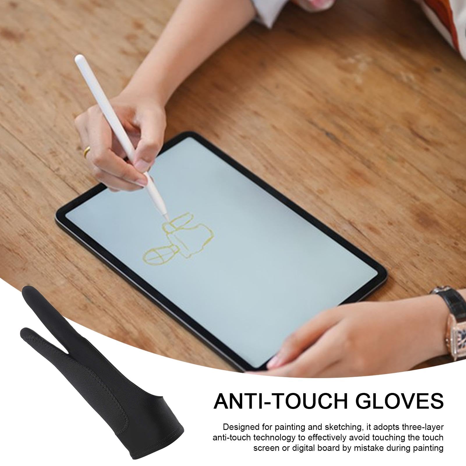 Artist Gloves for Drawing - Anti-Smudge & Breathable Painting Gloves - Perfect for Tablet, Monitor, Canvas & Paper Sketching - Ideal for Digital Art, Calligraphy & Creative Work