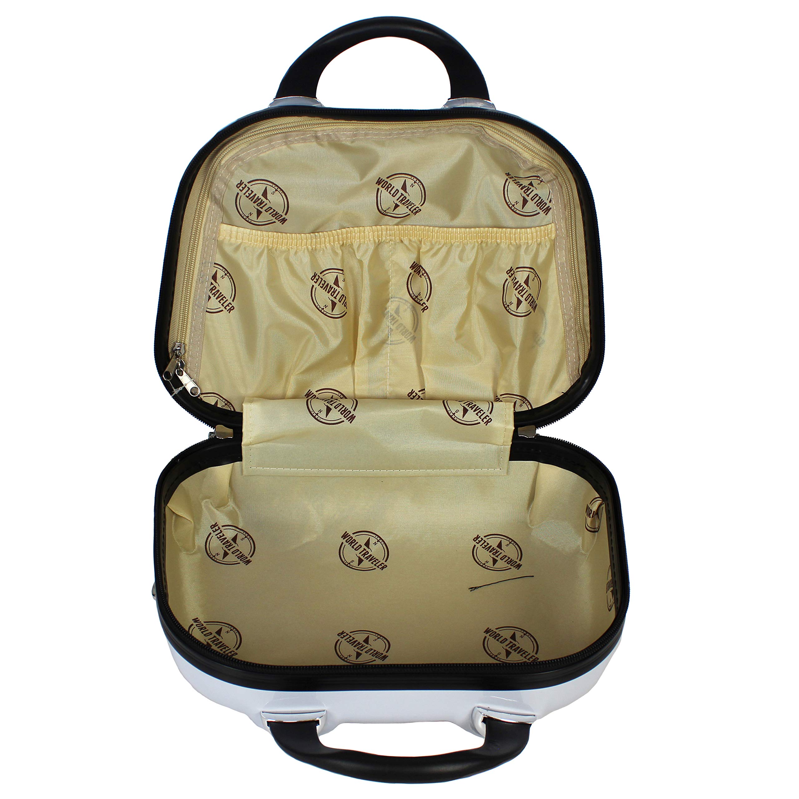 World Traveler Butterfly Luggage 4-Piece Set - Lightweight Spinner Suitcases with TSA Lock for Women & Teens - Perfect for Family Vacations, Business Trips & International Travel