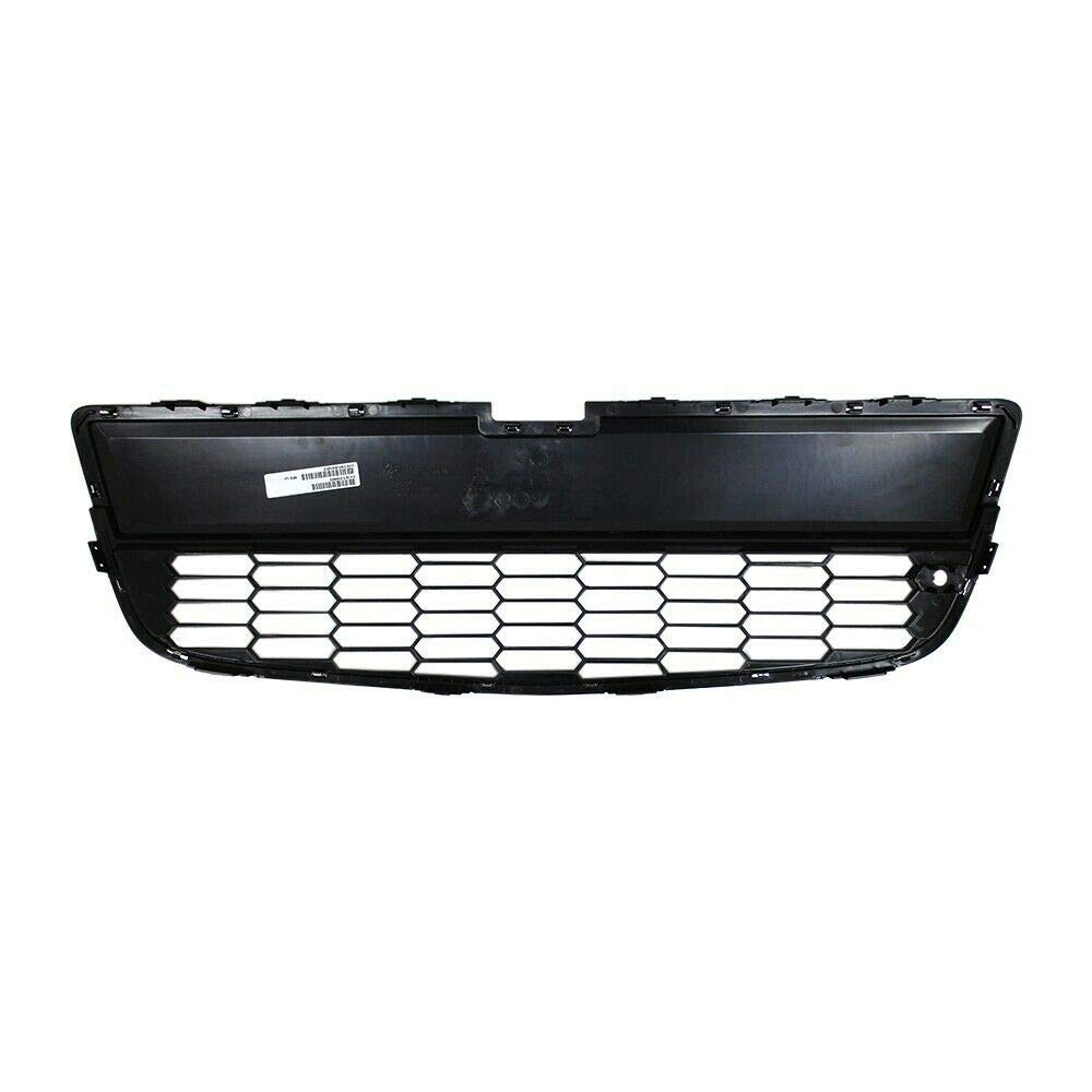 Replacement Lower Bumper Grille with Chrome Surround Molding for 2012-2016 Chevrolet Sonic - Black | Durable Aftermarket Car Part | Perfect for Auto Repair & Custom Upgrades