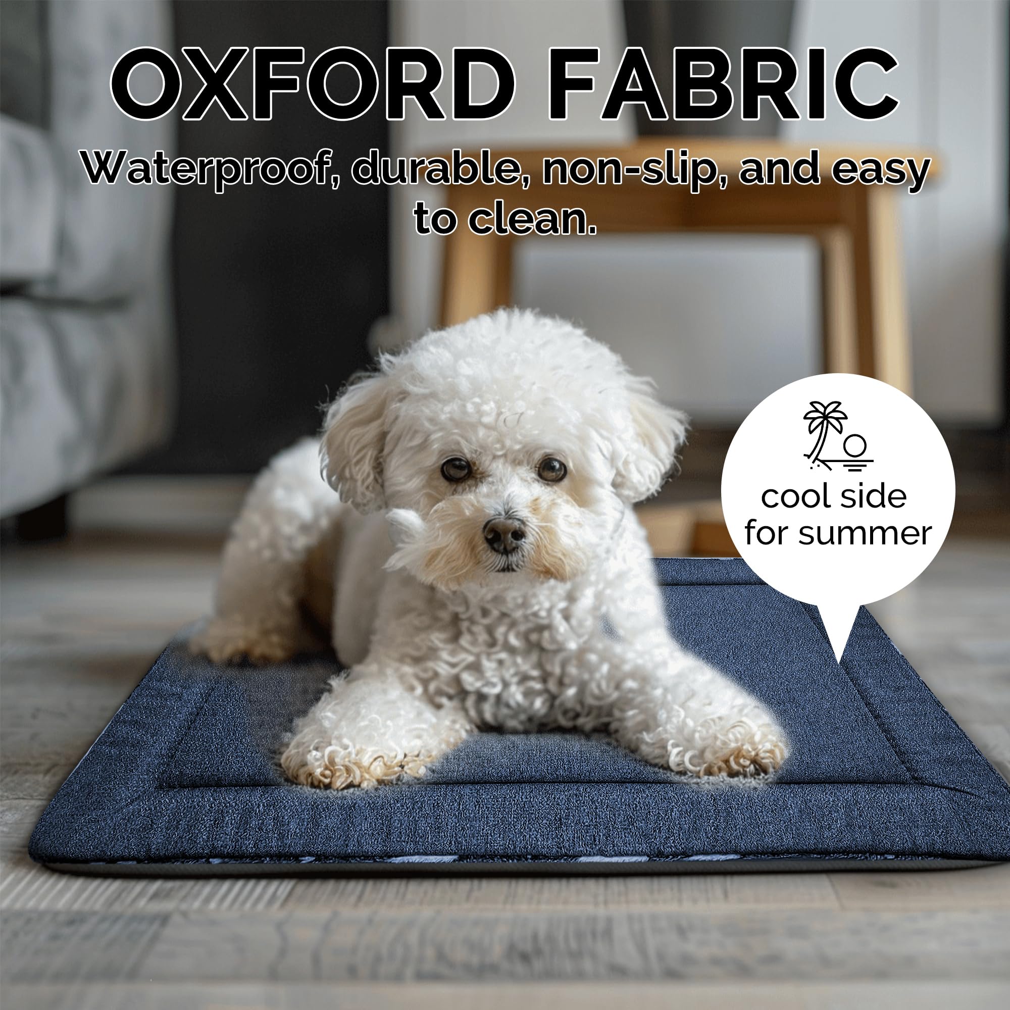 Premium Orthopedic Dog Bed Mat - Ultra Soft & Durable Crate Pad for Small, Medium & Large Dogs - Washable Kennel Mat for Crates, Floors & Travel - Ideal for Puppies, Senior Dogs & Pet Comfort at Home