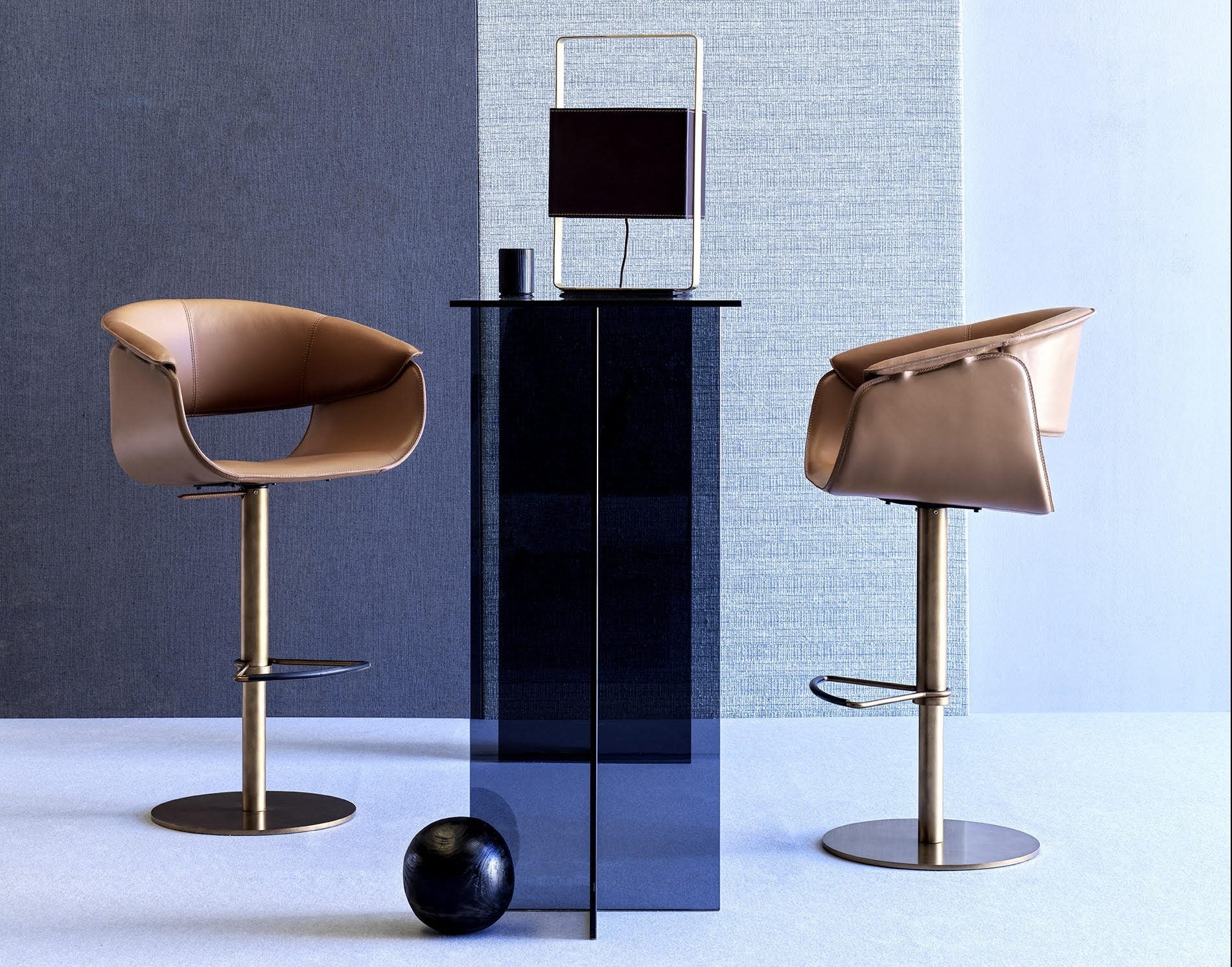 Fasem Airlux Bar BT Stool - Modern Adjustable Bar Stool with Backrest for Kitchen Counter, Home Bar & Restaurant Use