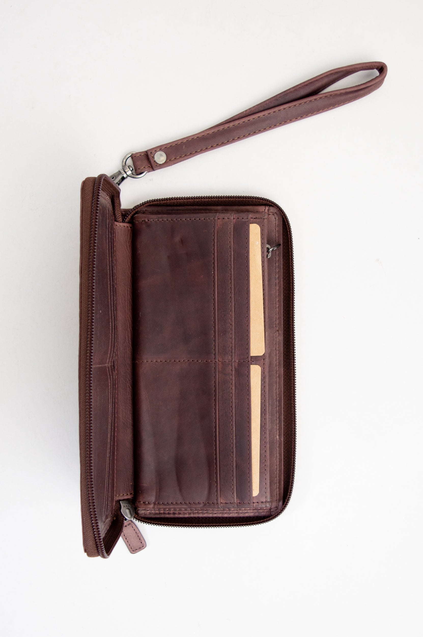 Adrian Klis 195 Genuine Buffalo Leather Wallet for Men - Brown, RFID Blocking, Slim Bifold Design - Perfect for Everyday Carry, Travel & Business