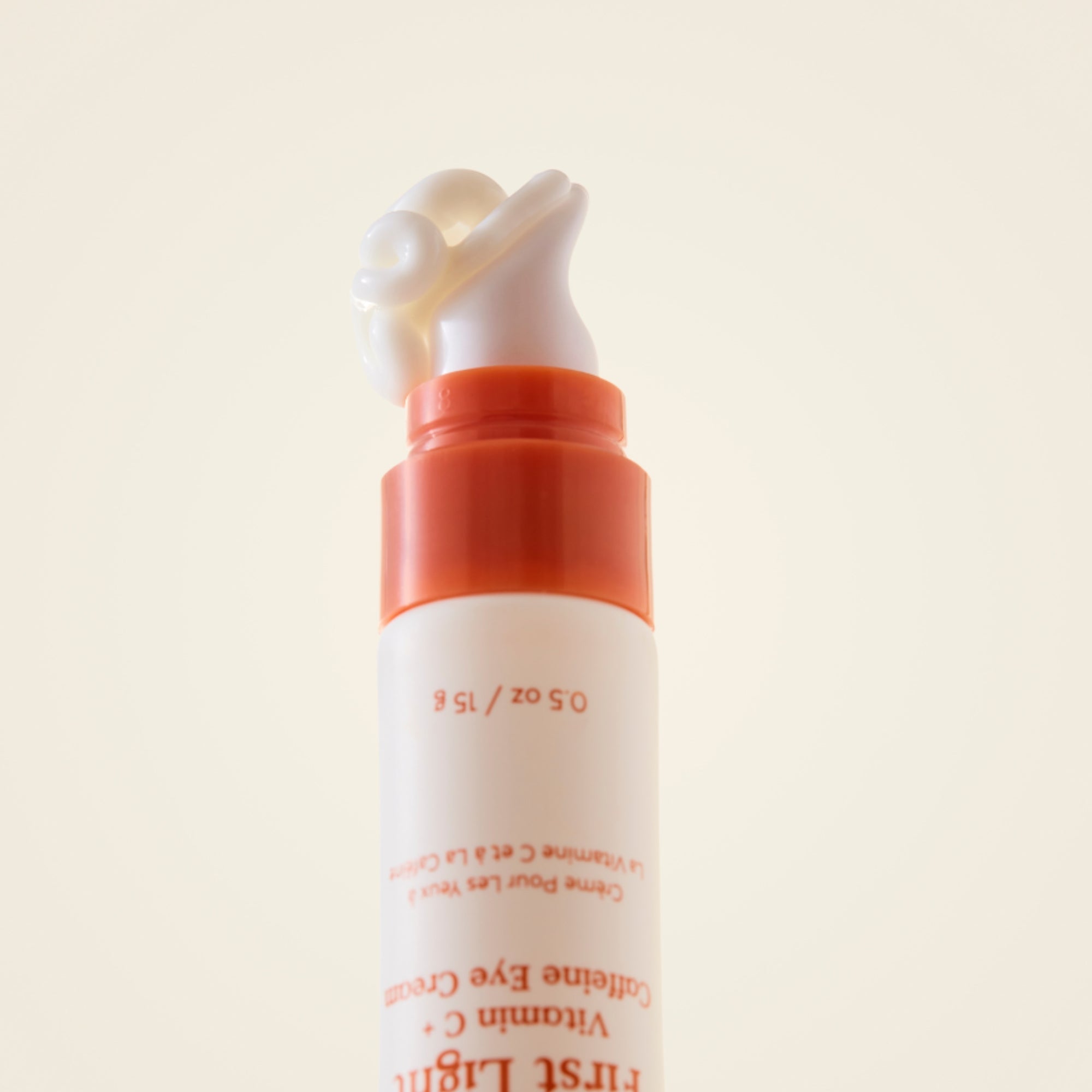 First Light Vitamin C + Caffeine Eye Cream for Dark Circles & Puffiness - Brightening & Depuffing Eye Treatment for Morning & Night Use