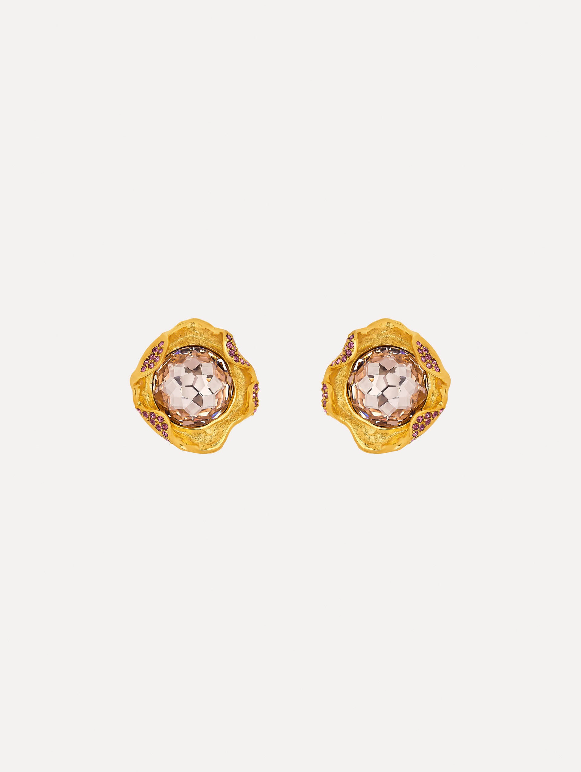 Elegant Crystal Nest Earrings for Women - Hypoallergenic Gold Plated Dangle Earrings - Perfect for Weddings, Parties & Everyday Wear