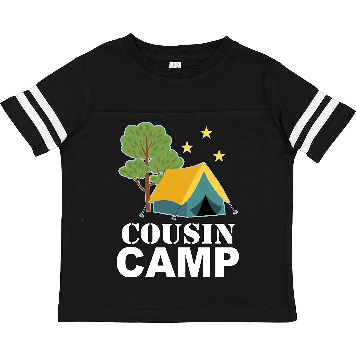 Inktastic Cousin Camp T-Shirt for Kids - Fun Camping Youth Tee - Perfect for Summer Camp, Family Reunions & Outdoor Adventures