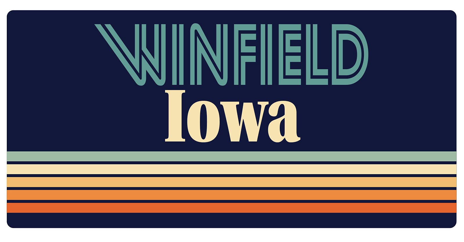 Vintage Winfield Iowa 5 x 2.5-Inch Refrigerator Magnet - Retro Souvenir Fridge Decor for Collectors & Travel Lovers - Perfect for Kitchen, Office, or Gift Giving