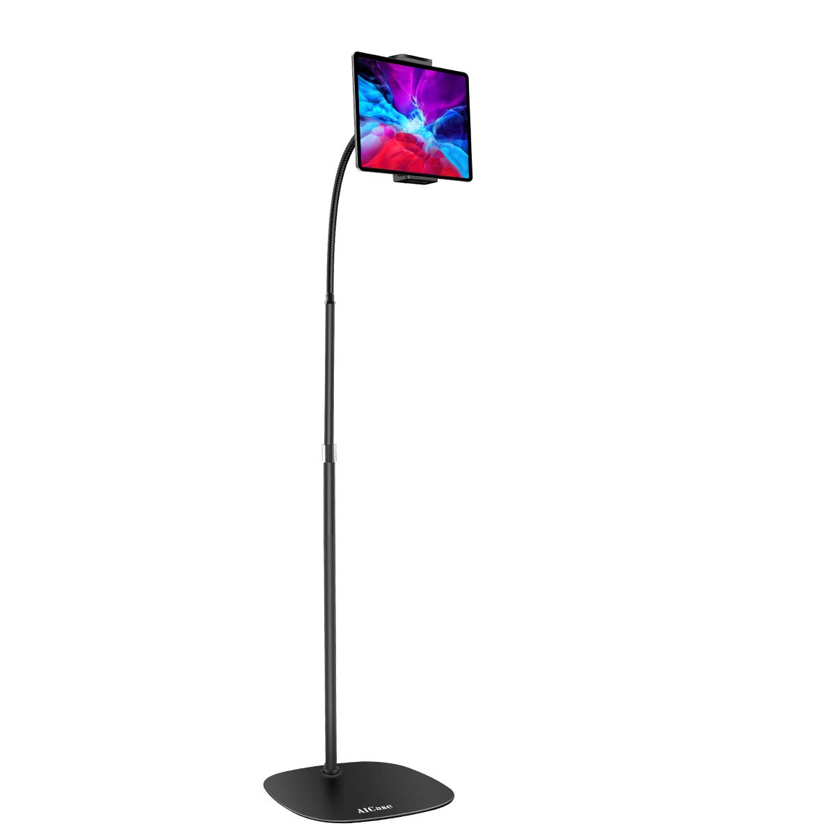 Adjustable Aluminum Floor Stand for iPad & Tablet (4.6-13