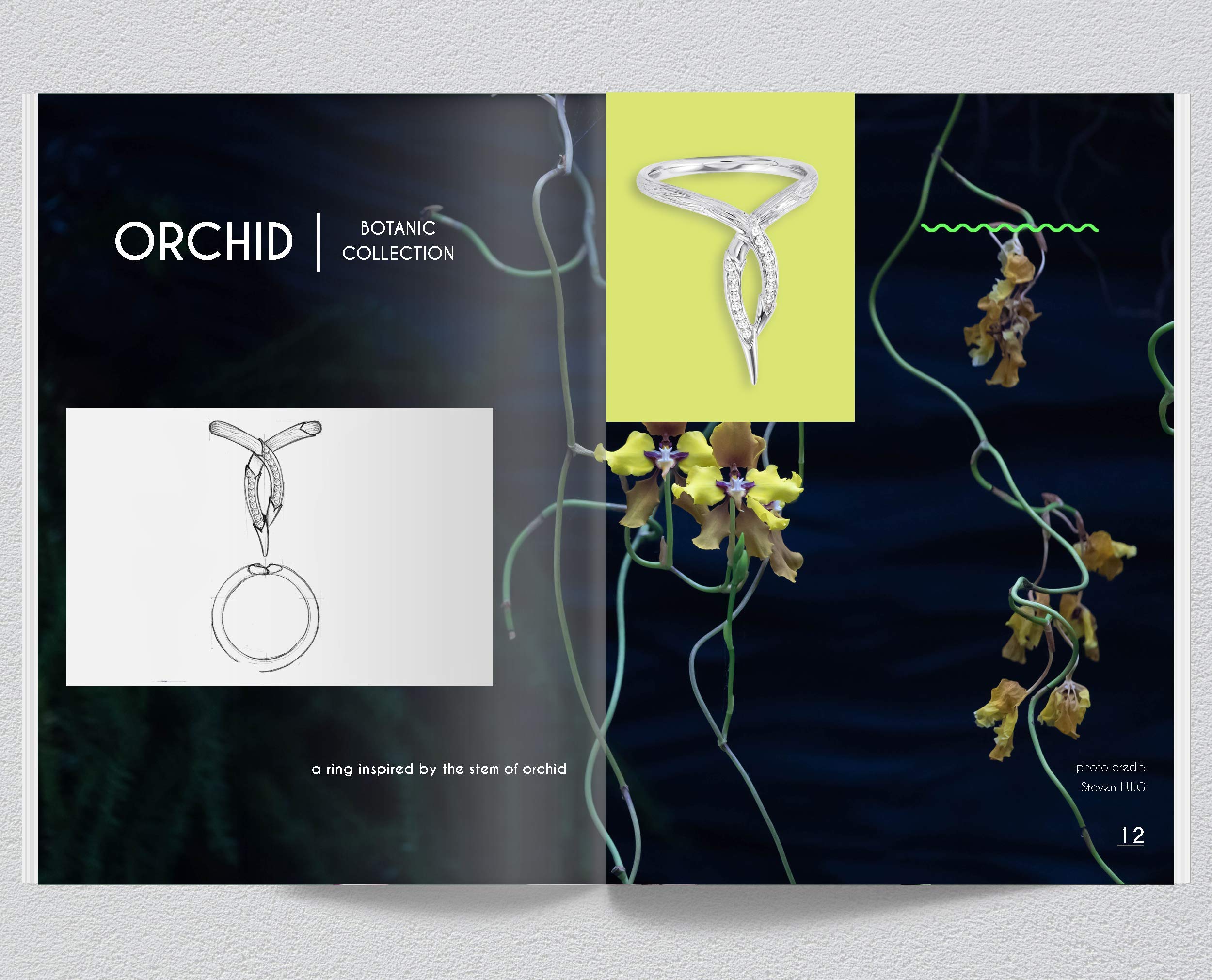 Alternative Wedding Ring - Yellow Diamond Nature Inspired Twisted Vine Tree Branch Ring for Women - Perfect for Boho, Elf & Fantasy Themed Weddings & Everyday Wear