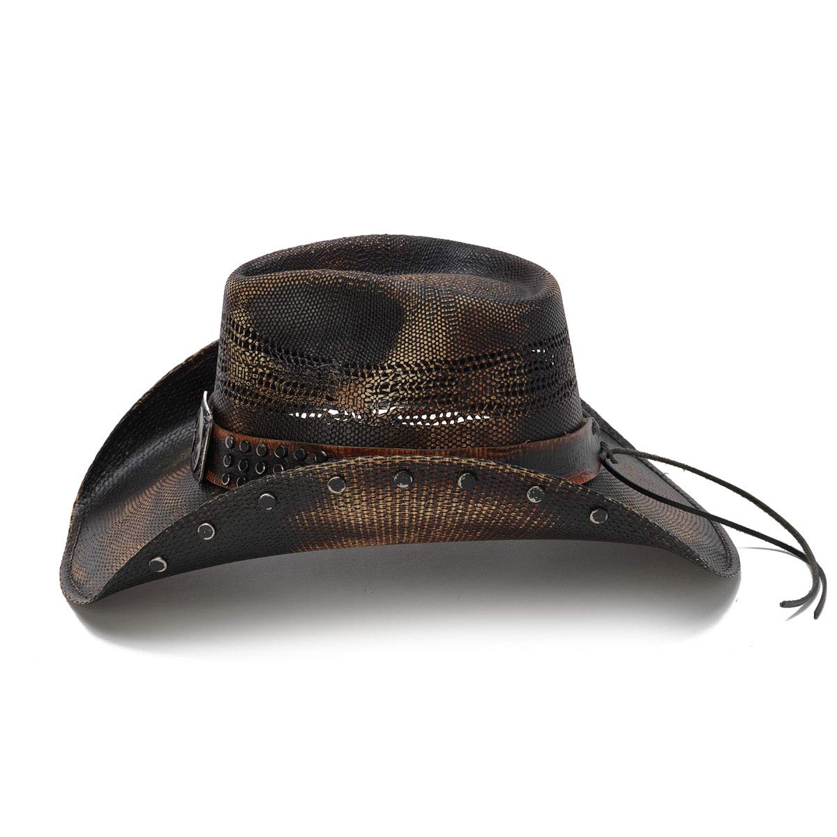 Men's Western Hat with Lone Star Studs for Cowboy Style