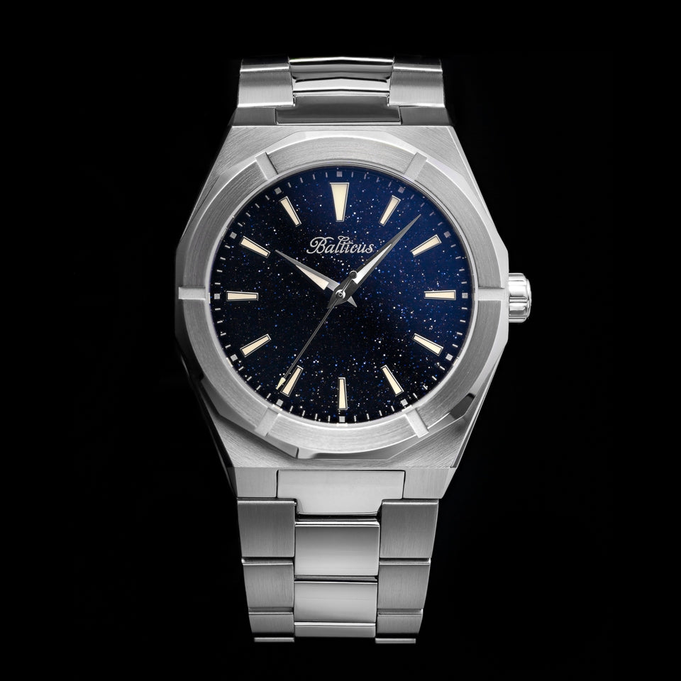 Balticus Star Dust Slim No Date Watch - Minimalist Luxury Timepiece for Men & Women - Perfect for Business, Casual & Special Occasions