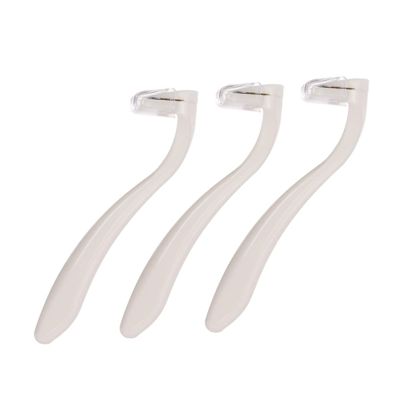 POPETPOP 6-Pack Women's Electric Shaver & Hair Trimmer - Rechargeable Bikini, Armpit, Body Hair Remover for Smooth Skin - White ABS (Perfect for Travel, Gym & Home Use)
