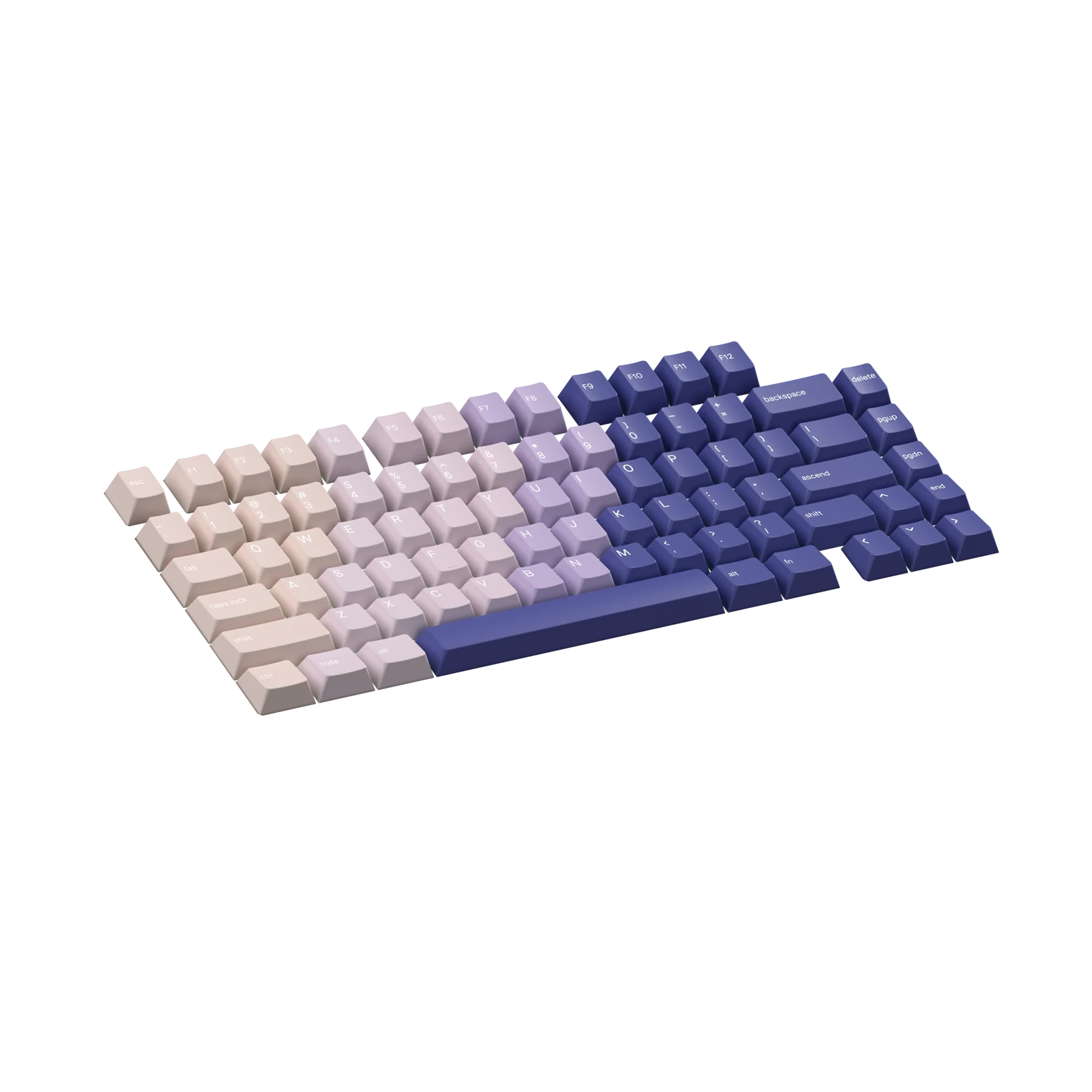 Purple Haze Custom Keycaps for Mechanical Keyboards - Durable PBT Material, Cherry MX Compatible - Perfect for Gaming, Typing & Office Work