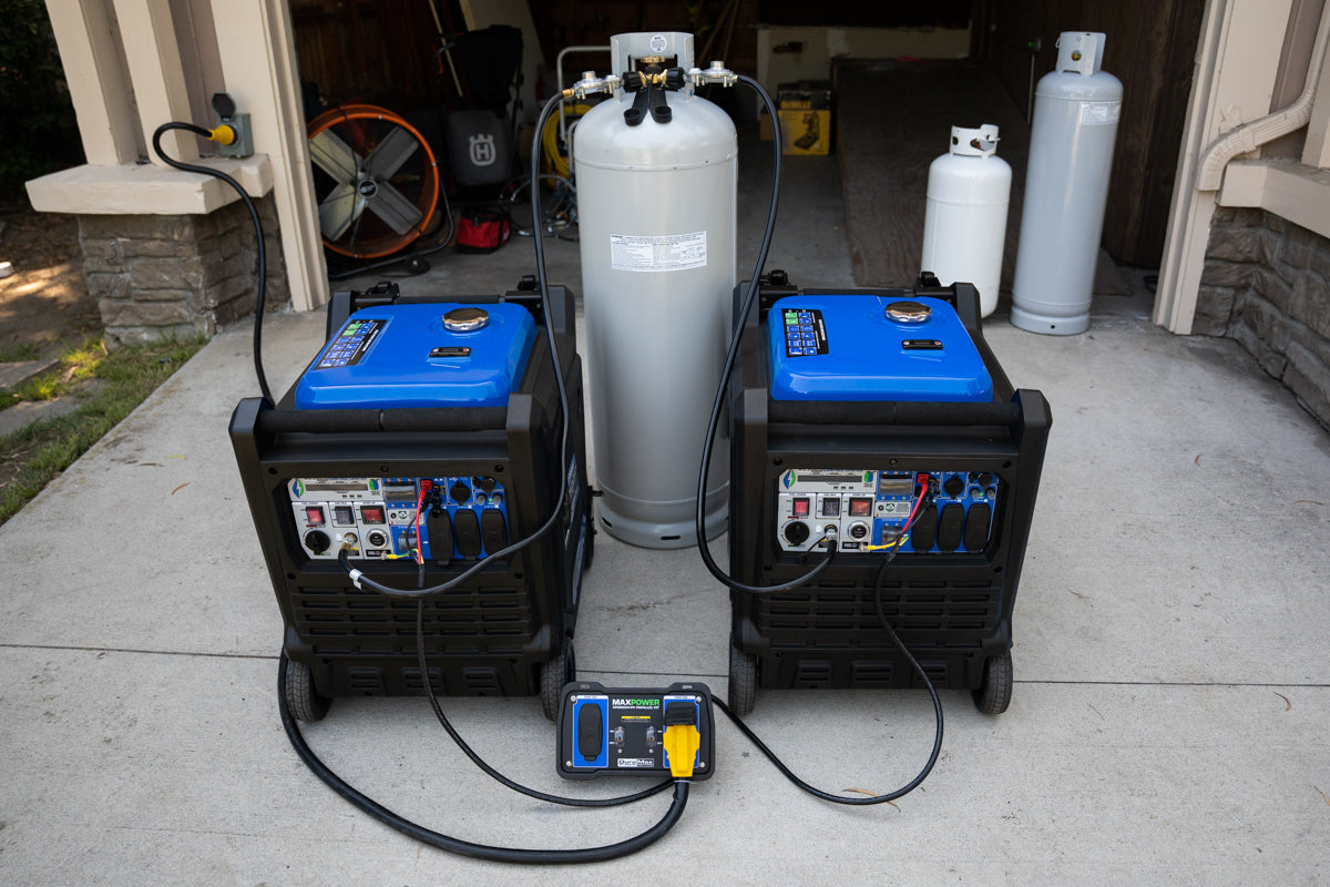 9,000 Watt Dual Fuel Portable Inverter Generator with CO Alert - Reliable Backup Power for Home, Camping & Emergency Use