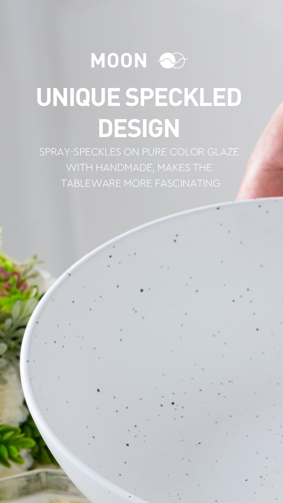 Famiware 8.75 Inch White Ceramic Pasta Bowls Set of 4 - Large Microwave & Dishwasher Safe Salad Serving Bowls for Dinner, Pasta, Soup & Dessert - Perfect for Family Meals, Entertaining & Restaurant Use