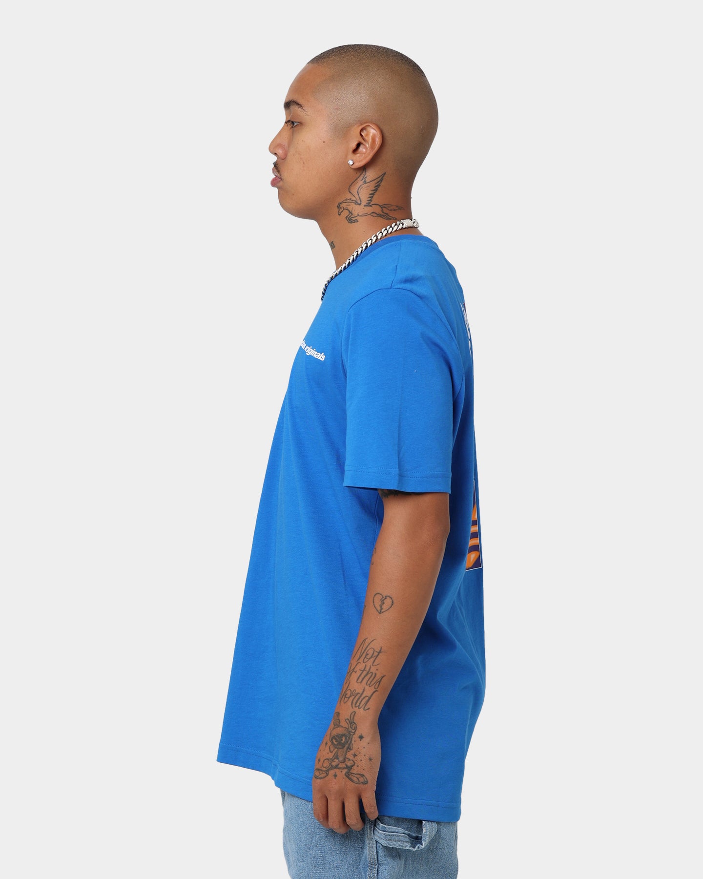 Adidas Yung Z T-Shirt for Men - Core Bluebird Casual Tee - Perfect for Gym, Workout & Streetwear Fashion