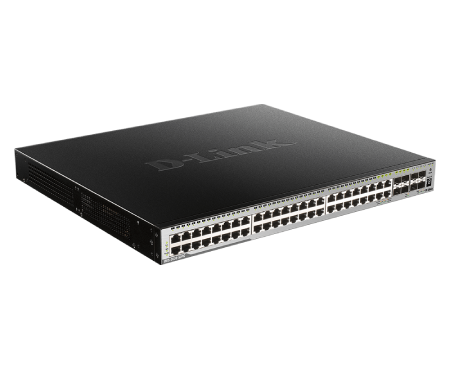 D-Link DGS-3630-52PC 52-Port Gigabit PoE+ Layer 3 Stackable Managed Switch | High-Performance Network Switch for Business & Enterprise | Ideal for Office Networks, Data Centers & Smart Buildings
