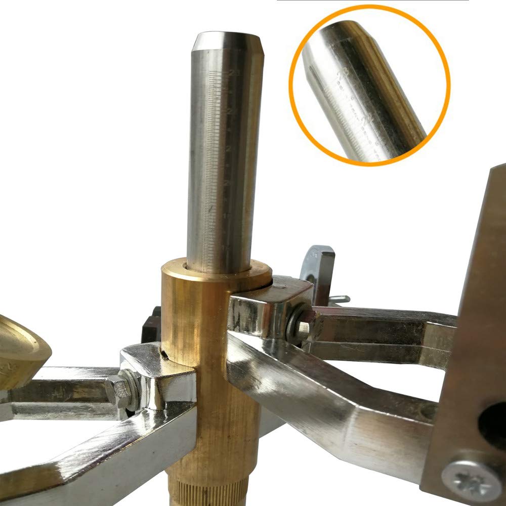 Gem Faceting Machine with 3 Fork Manipulator & Positioning Dial - 32 Jewel Angle Scale for Jade, Gemstone Polishing & Grinding - Perfect for Jewelry Making, Lapidary & DIY Crafting