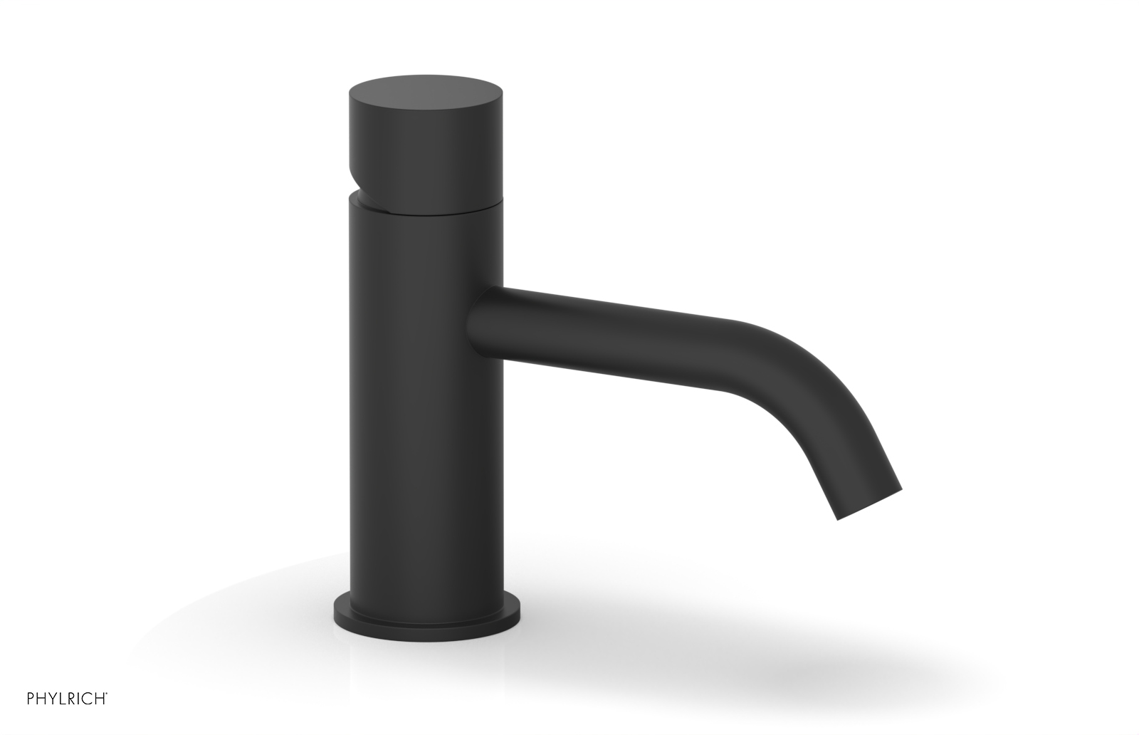 BASIC II 6 Single Hole Bathroom Sink Faucet with Smooth Handle - Model 230 07 6 - Perfect for Modern Vanities & Powder Rooms