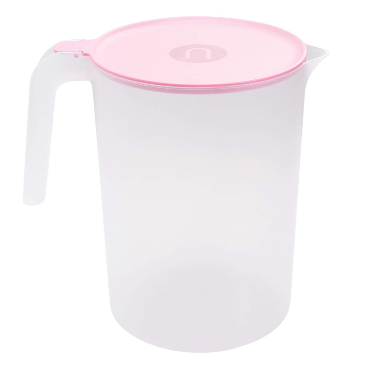 Hemoton 1pc Glass Pitcher with Lid - 64oz Black Cold Water Pitcher for Coffee, Juice & Beverages | BPA-Free Drink Dispenser for Refrigerator, Parties & Home Use
