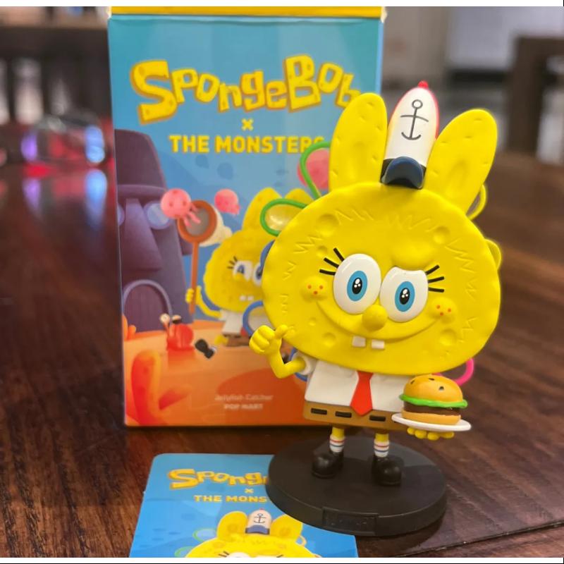 Labubu The Monsters x SpongeBob Series Champion Chef Collectible Figure - Limited Edition SpongeBob SquarePants Crossover Toy for Display & Gift (Perfect for Anime Fans, Home Decor, and Pop Culture Collectors)