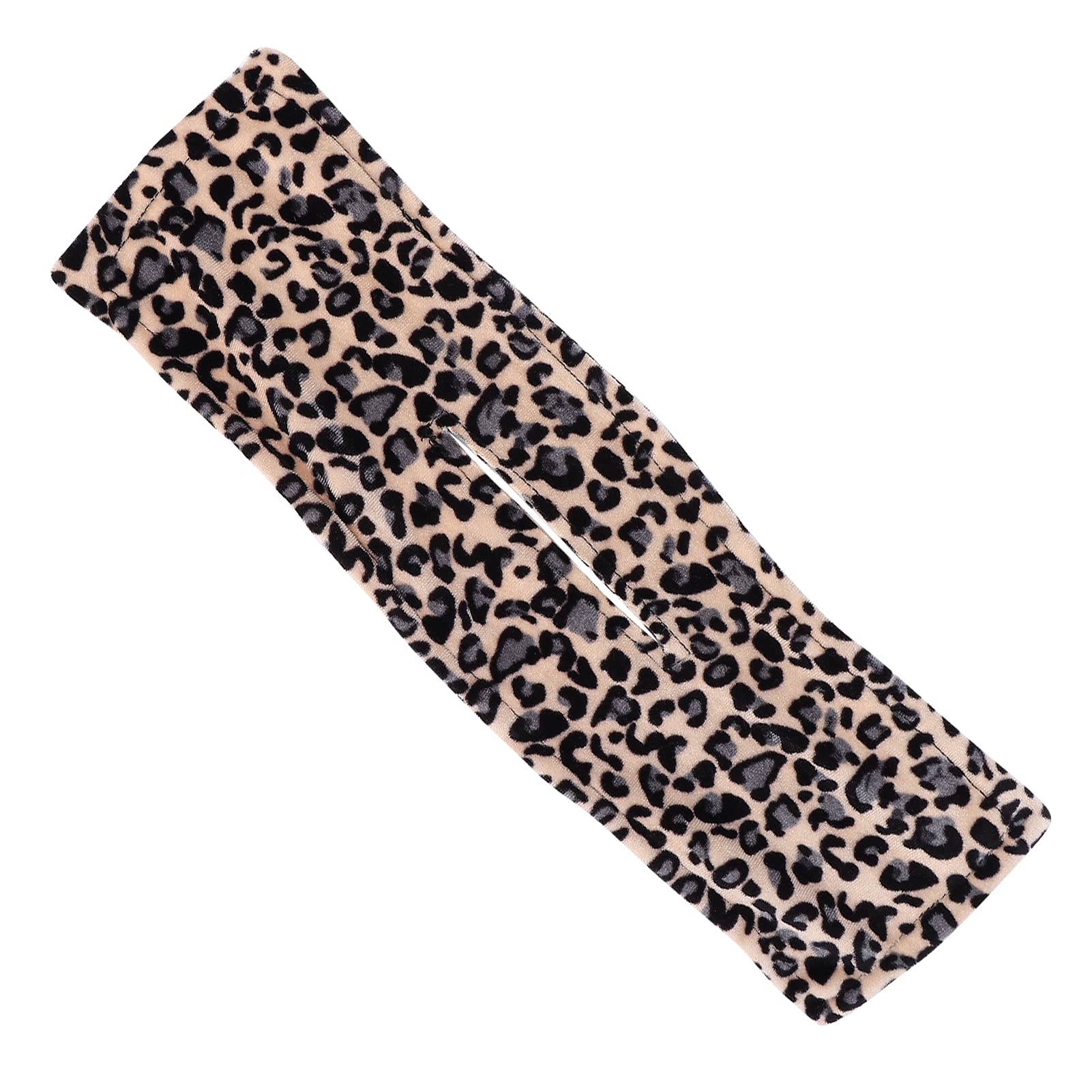 Flexible Twist Bun Hair Maker for Women - Soft Cloth Fabric Leopard Print Bowknot Hair Bun - Perfect for Running, Workouts & Daily Styling (FJ17-1)