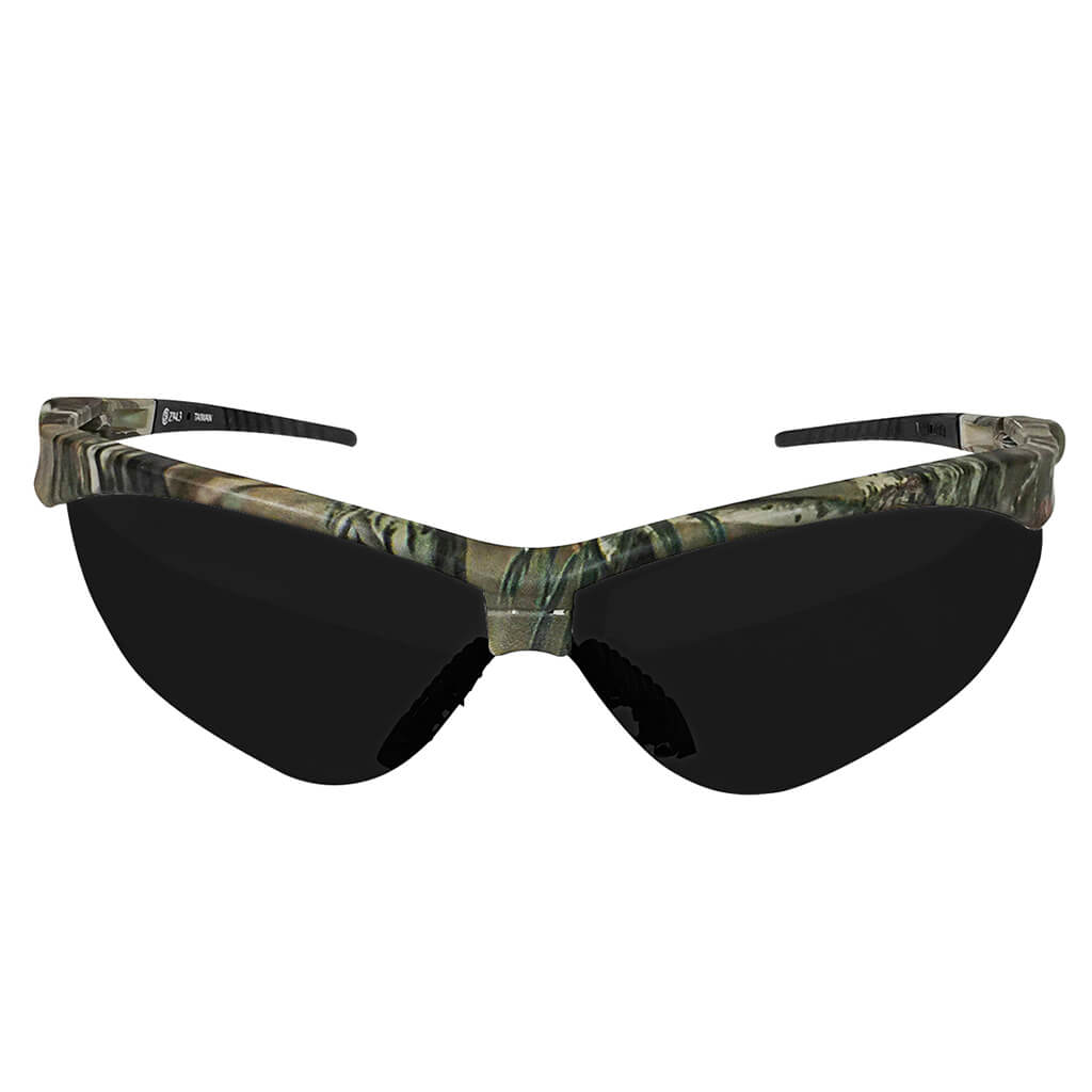 DuraDrive A07 25S Smoke Lens Military Camo Safety Glasses - Anti-Scratch, UV Protection, Impact Resistant for Shooting, Hunting, and Outdoor Sports