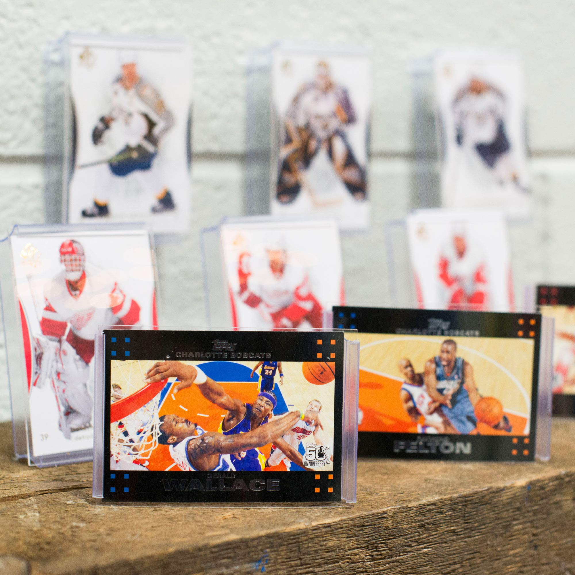 CollectorMount Clear Photo Frame 5-Pack - 2.5” x 3.5” Wall Mount or Shelf Display for Vertical & Horizontal Photos - Perfect for Collectibles, Trading Cards & Small Art Displays