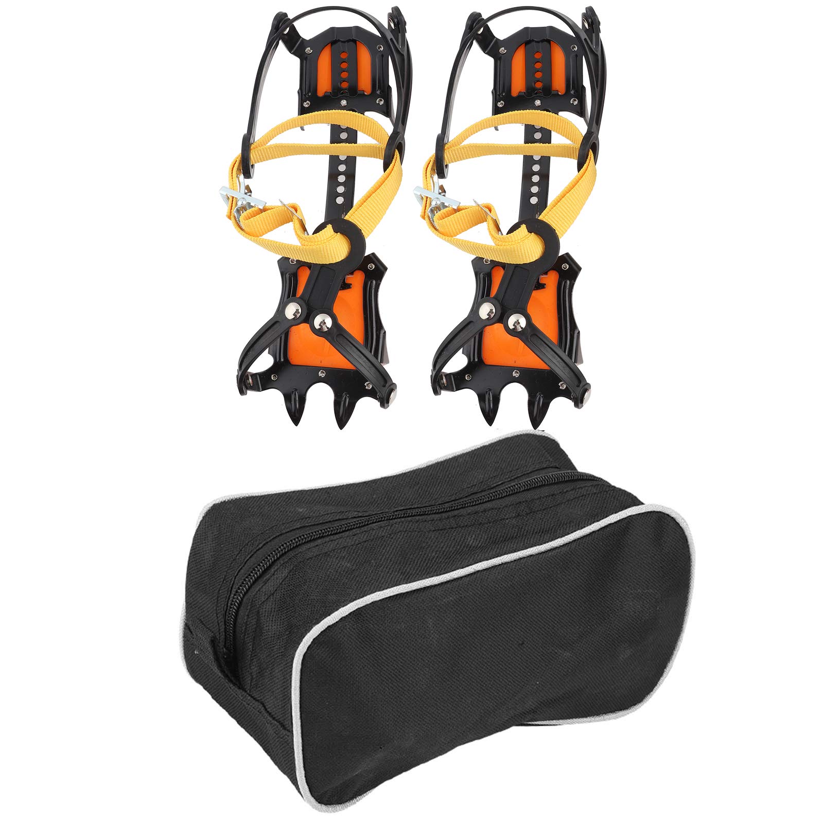 Traction Ice Cleats - Anti-Slip 10 Toothed Snow Crampons for Mountaineering & Hiking | Ice Climbing & Winter Camping Gear | Secure Grip for Hiking Boots on Snow & Ice