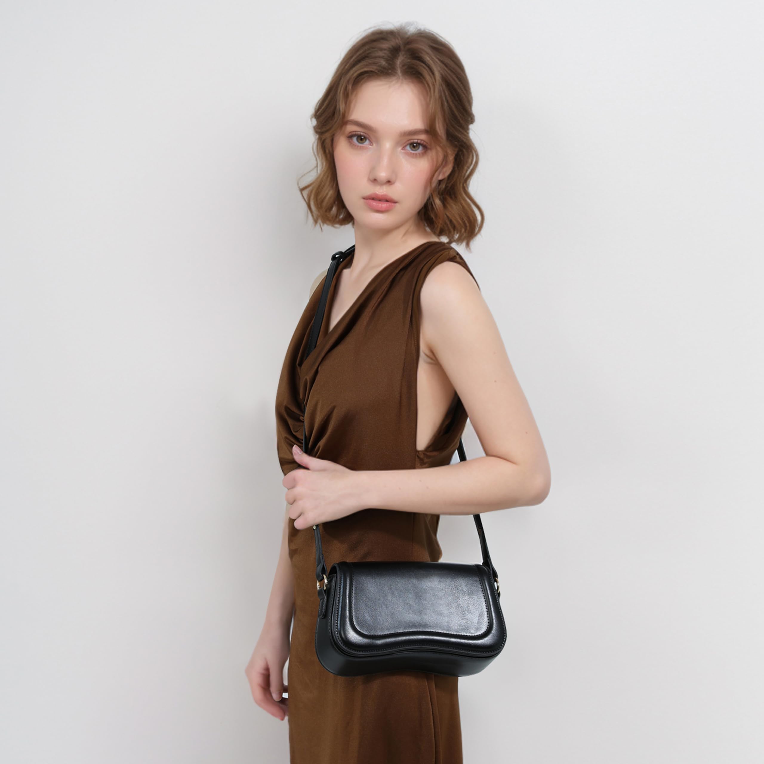 Stylish PU Leather Shoulder Bag for Women - Elegant Crossbody Handbag Purse for Party, Prom, Wedding & Daily Use | Fashionable Designer Handbag for Work, Travel & Special Occasions