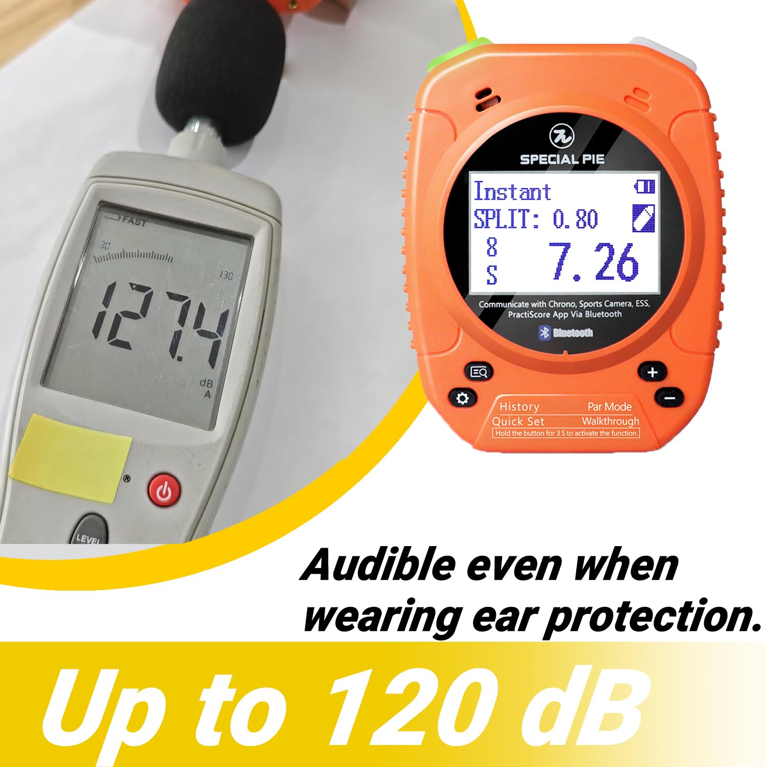 Upgraded M1A2+ Shot Timer - Professional Firearm Training Tool for USPSA, IPSC, IDPA, CAS, PRS, 3GUN & Steel Challenge Competitions | Perfect for Range Officers & Competitive Shooters
