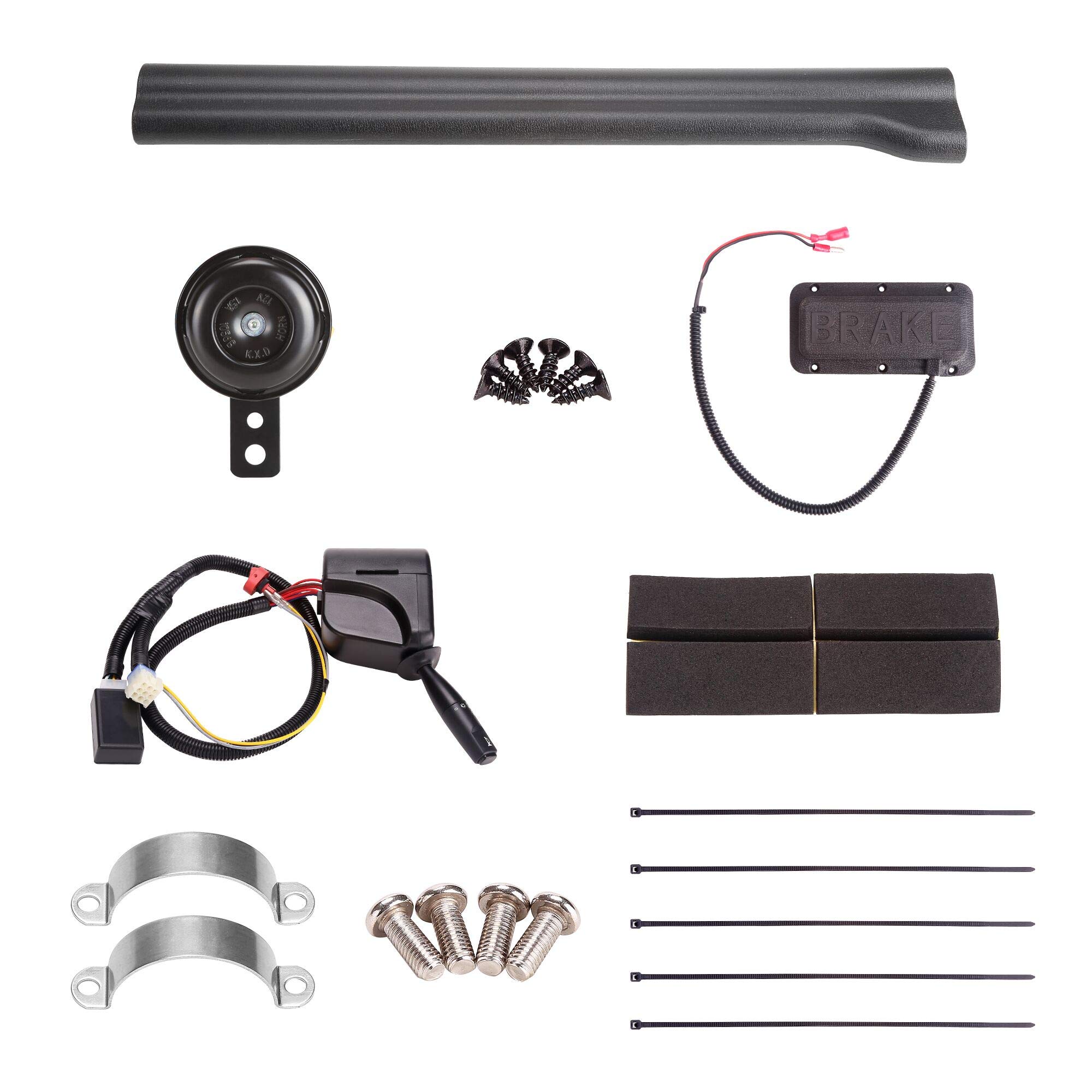 10L0L Golf Cart Light Kit for 2004-2008 Club Car Precedent - Complete LED Headlight, Taillight, Turn Signal, Horn & Brake Light Set (12V Required) - Perfect for Night Golfing & Safe Neighborhood Driving
