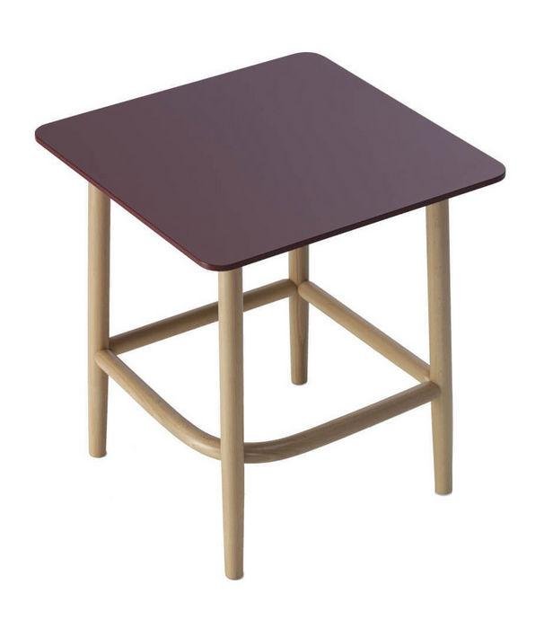 GTV Nendo Single Curve Low Table - Modern Minimalist Coffee Table for Living Room, Lounge, and Office Decor