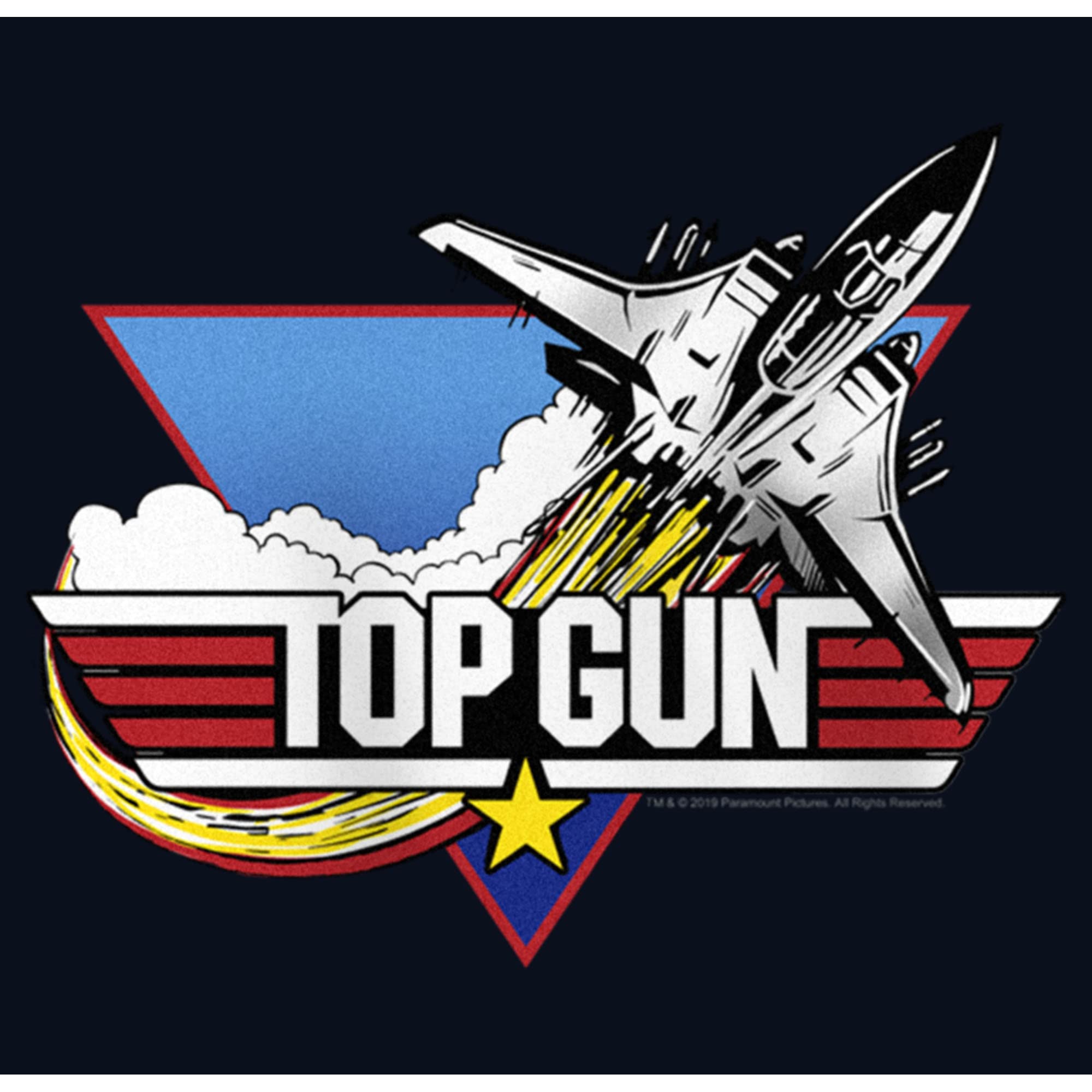 Girl's Top Gun Fighter Jet Logo Graphic T-Shirt - Cool Casual Outfit for School, Travel & Everyday Wear