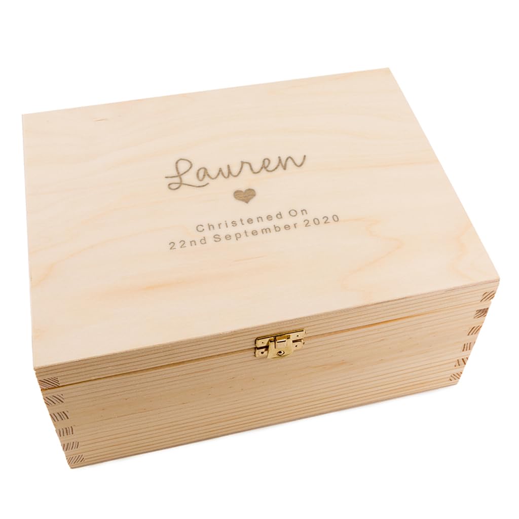 Personalized Baptism Keepsake Box - Custom Christening Gift Box for Baby Boys - Unique Godson Baptism Present from Godparents - Perfect for Baptism, Christening, and First Communion Ceremonies