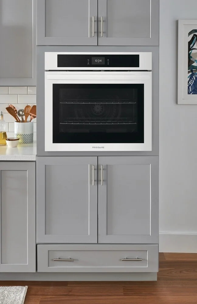 Frigidaire FCWS3027AW 30 Inch Single Electric Wall Oven - White Built-in Oven for Modern Kitchens, Baking & Roasting