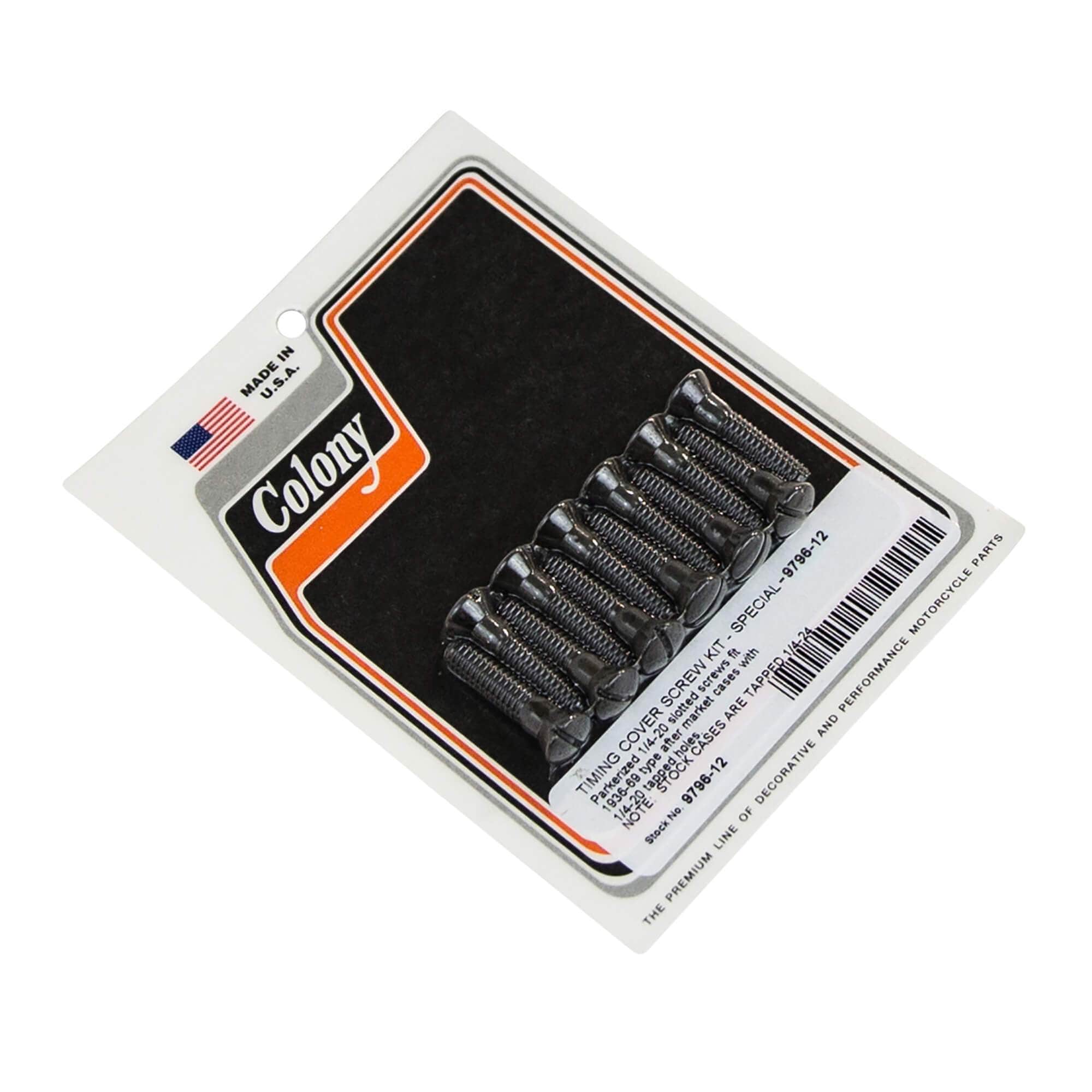 12-Piece Timing Cover Screw Kit 1/4-20 for Harley Davidson Aftermarket Cases - Parkerized Finish for Enhanced Durability - Perfect for Engine Maintenance & Motorcycle Repair